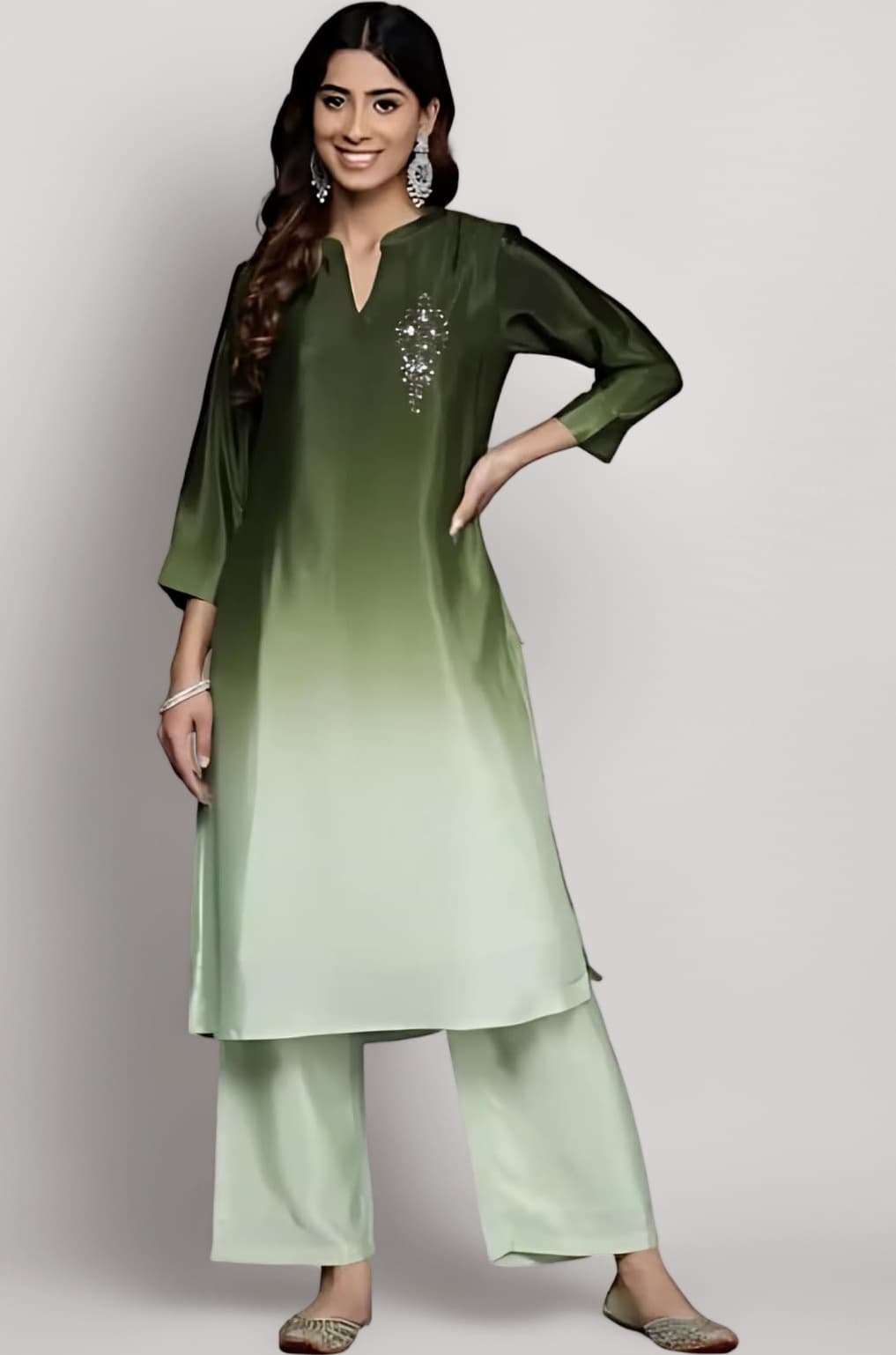 Varanga Women's Silk Blend Solid Regular Kurta – Elegant, Comfortable & Timeless Ethnic Wear