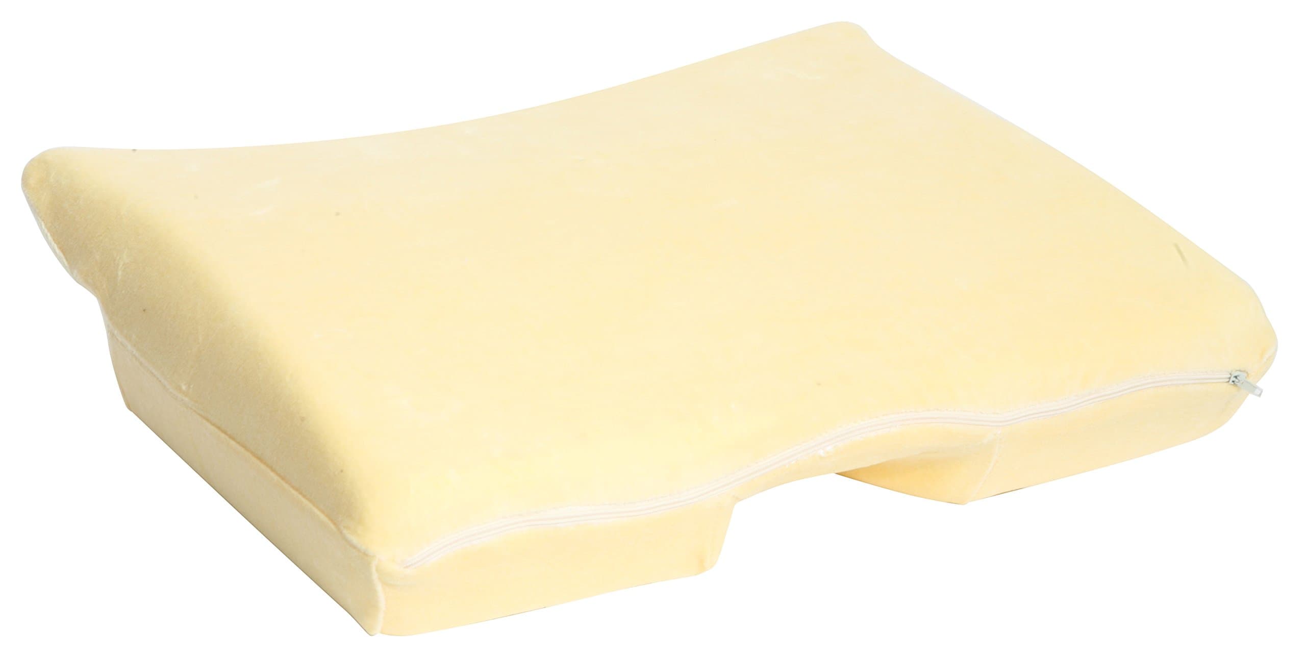 Better Sleep Pillow Memory Foam, 3.5" Thick Foam - Patented Arm-Tunnel Design Improves Hand and Arm Circulation - Neck Pain Relief - Perfect Side and Stomach Sleeper Pillow - Bed Pillow, Cream