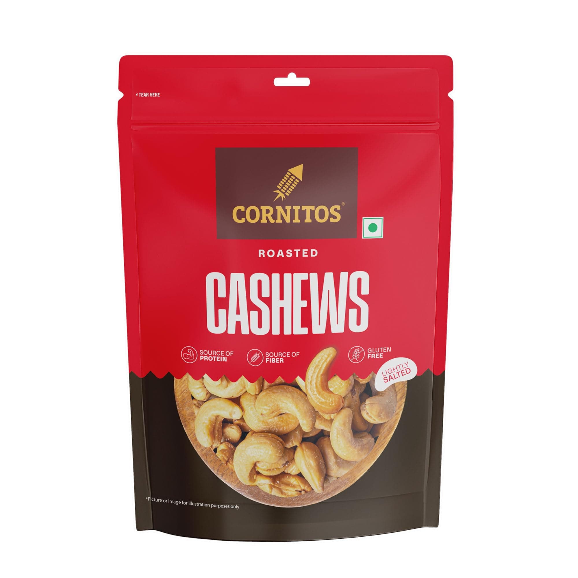CORNITOS Roasted Cashews Light salted, 200 gm