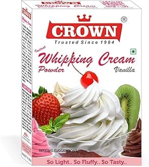 Whipping Cream Powder Premix 300g Vanilla (50g x Pack of 6)