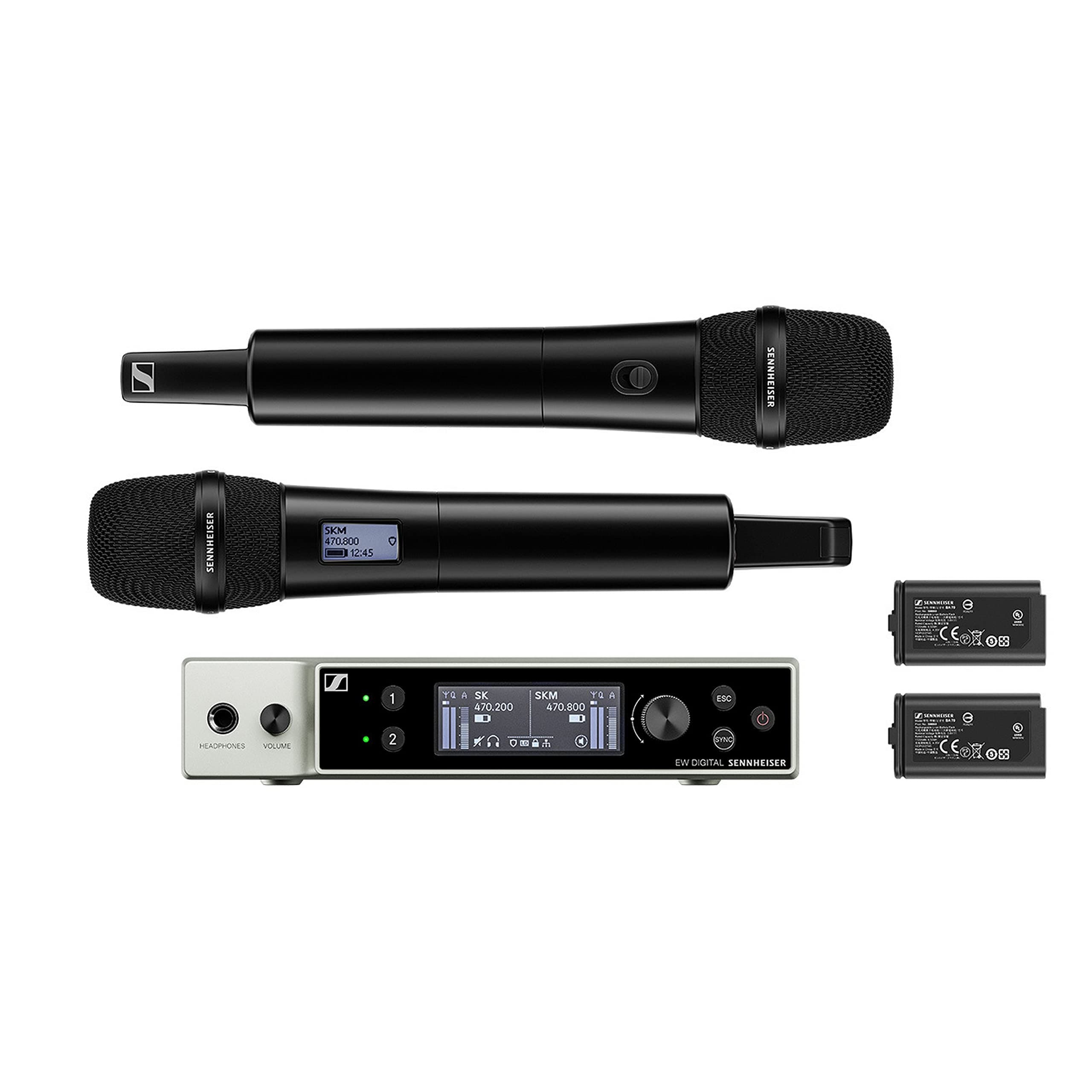 EW-DX 835-S Set Dual Handheld Microphone System - R1-9 Band