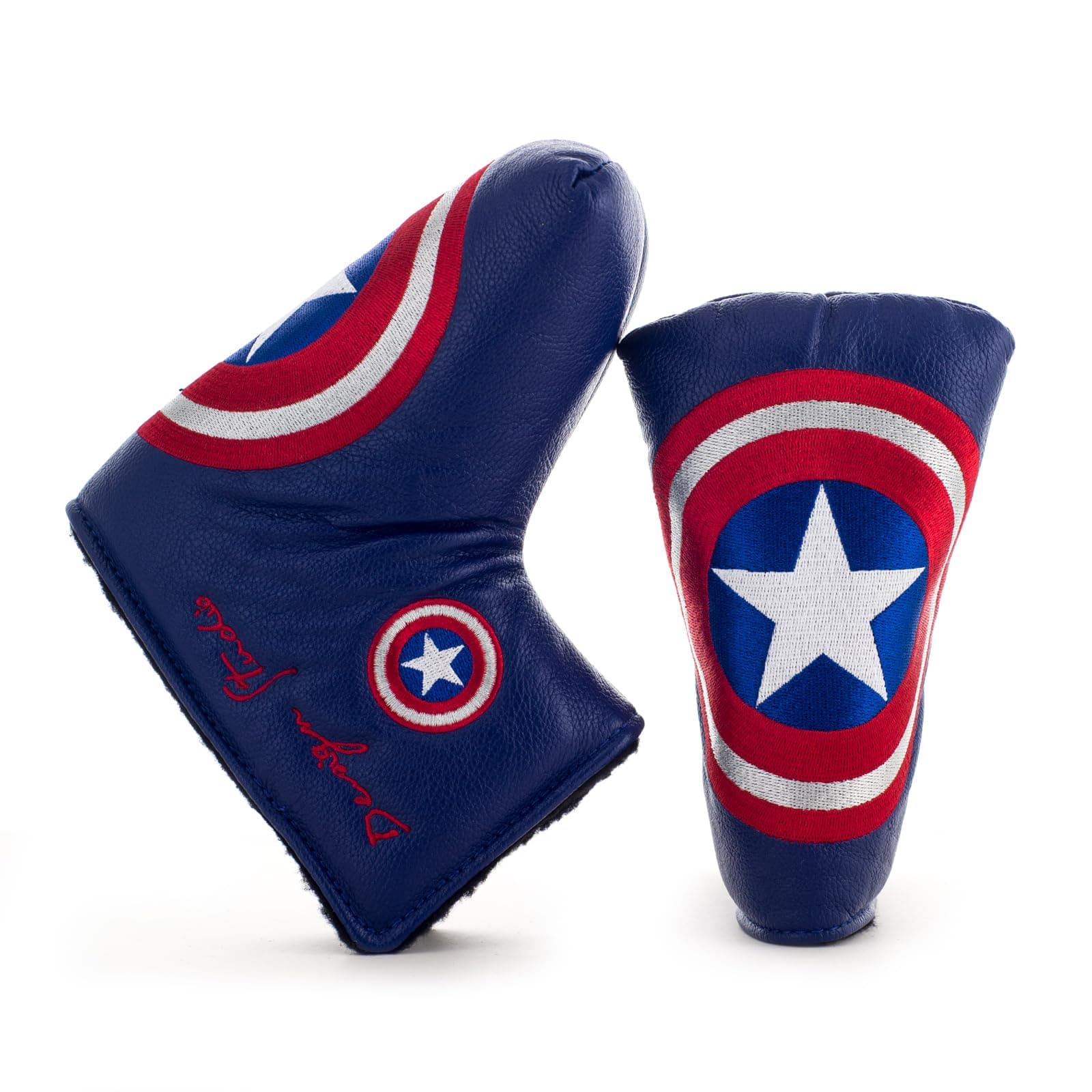 Star Shield Golf Headcover for Midsize Mallet & Blade Putter, Blue