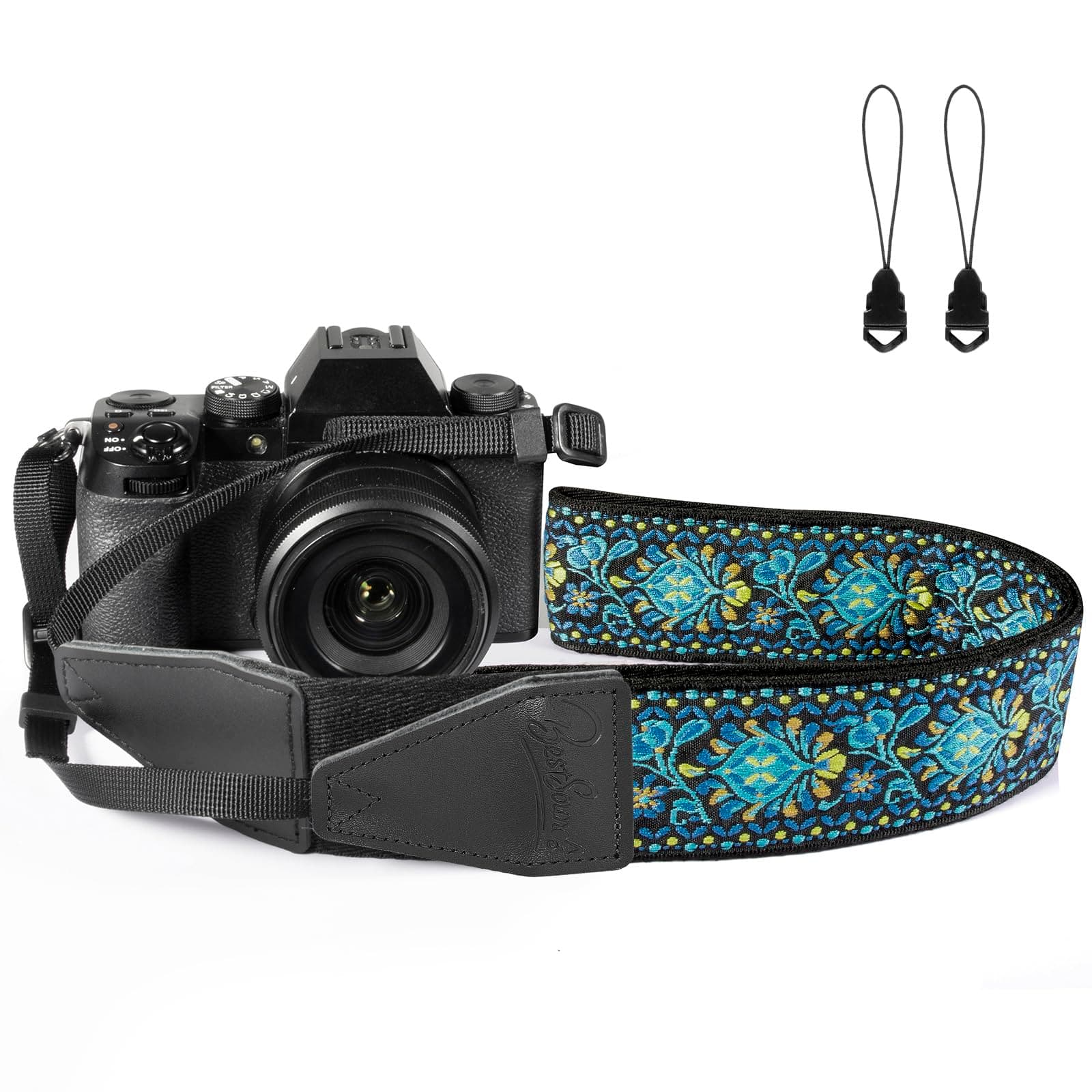 Camera Strap, Jacquard Weave 2" Shoulder Neck Straps for All DSLR Cameras Men Women Photographers