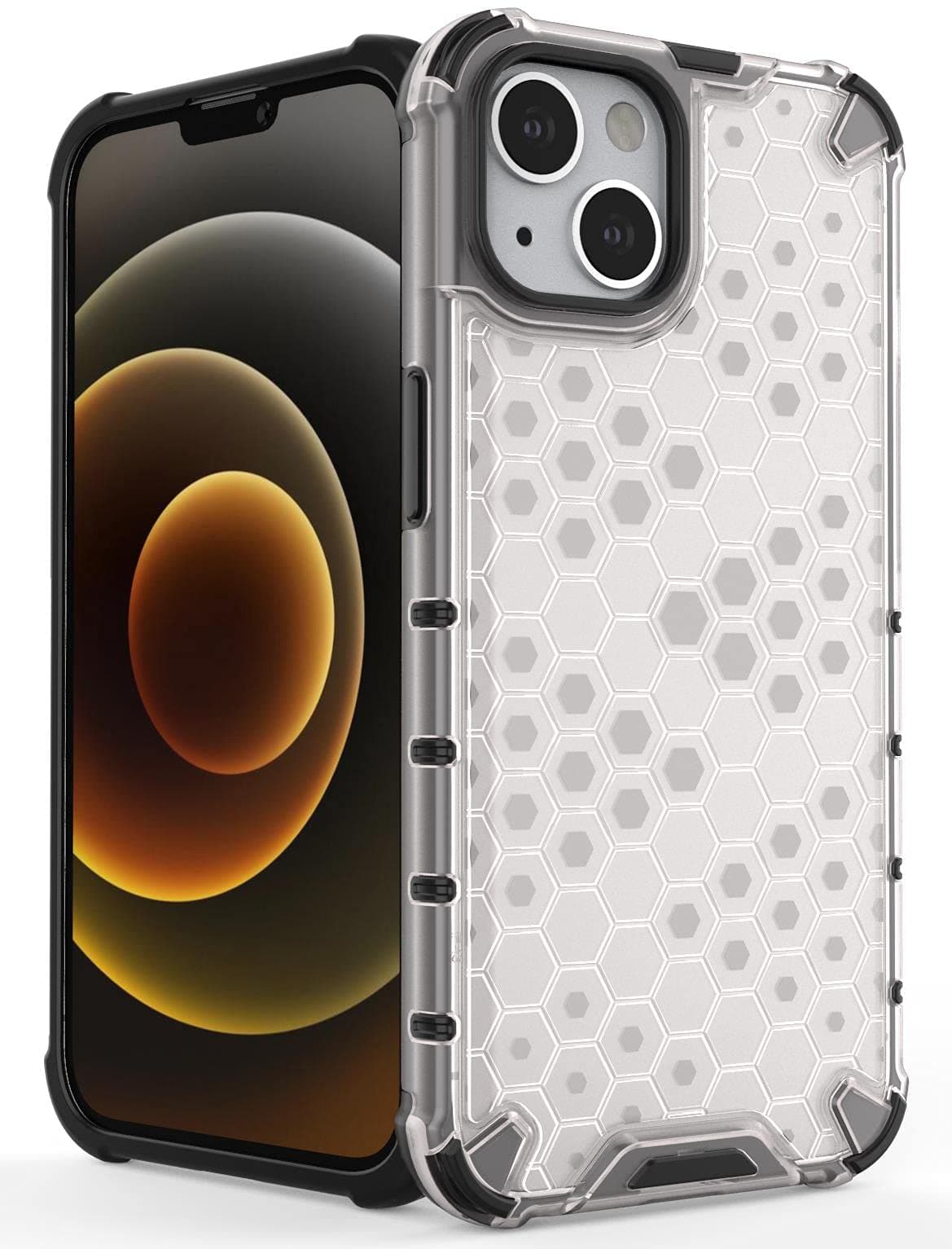 Glasgow Back Case Cover Compatible with Apple iPhone 13 (Stylish Design) -Transparent