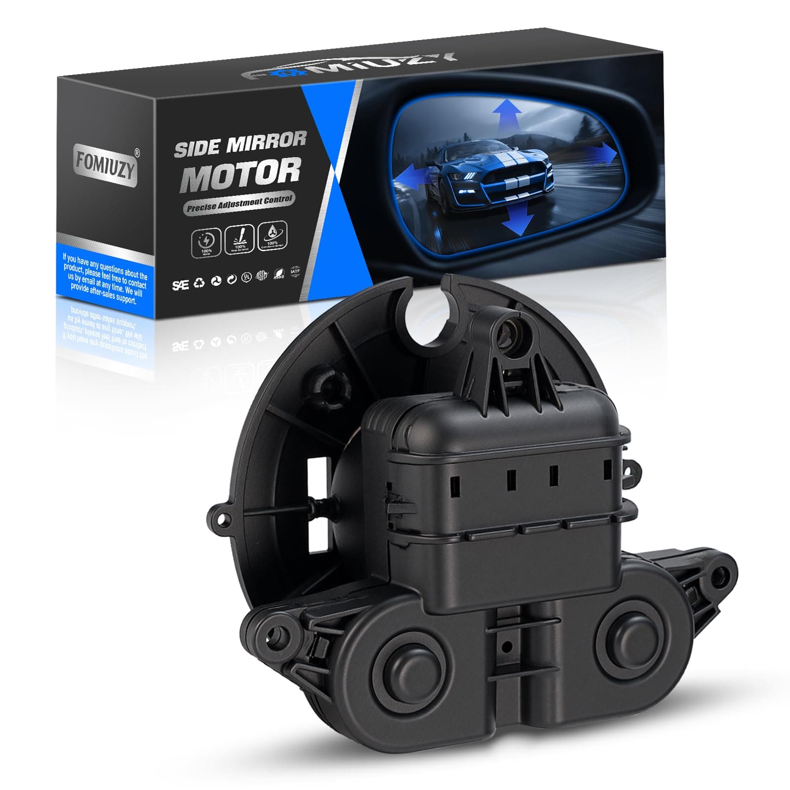 6U5Z-17D696-C Power Side View Mirror Adjusting Control Motor Driver Passenger Fit Ford F150 Explorer Flex Edge Escape Mustang Taurus Expedition Fiesta Lincoln MKX Mark Mercury Replace 924-400