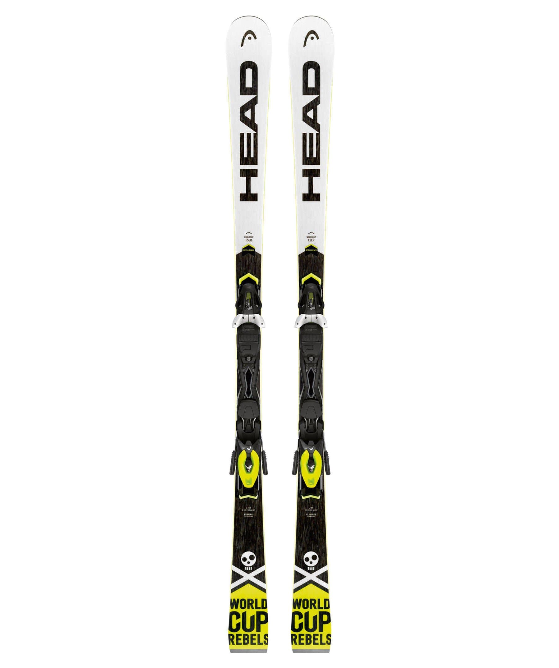 HEAD Worldcup Rebels ISLR 2018 Collection Pr Slalom Ski with Binding (White/Black