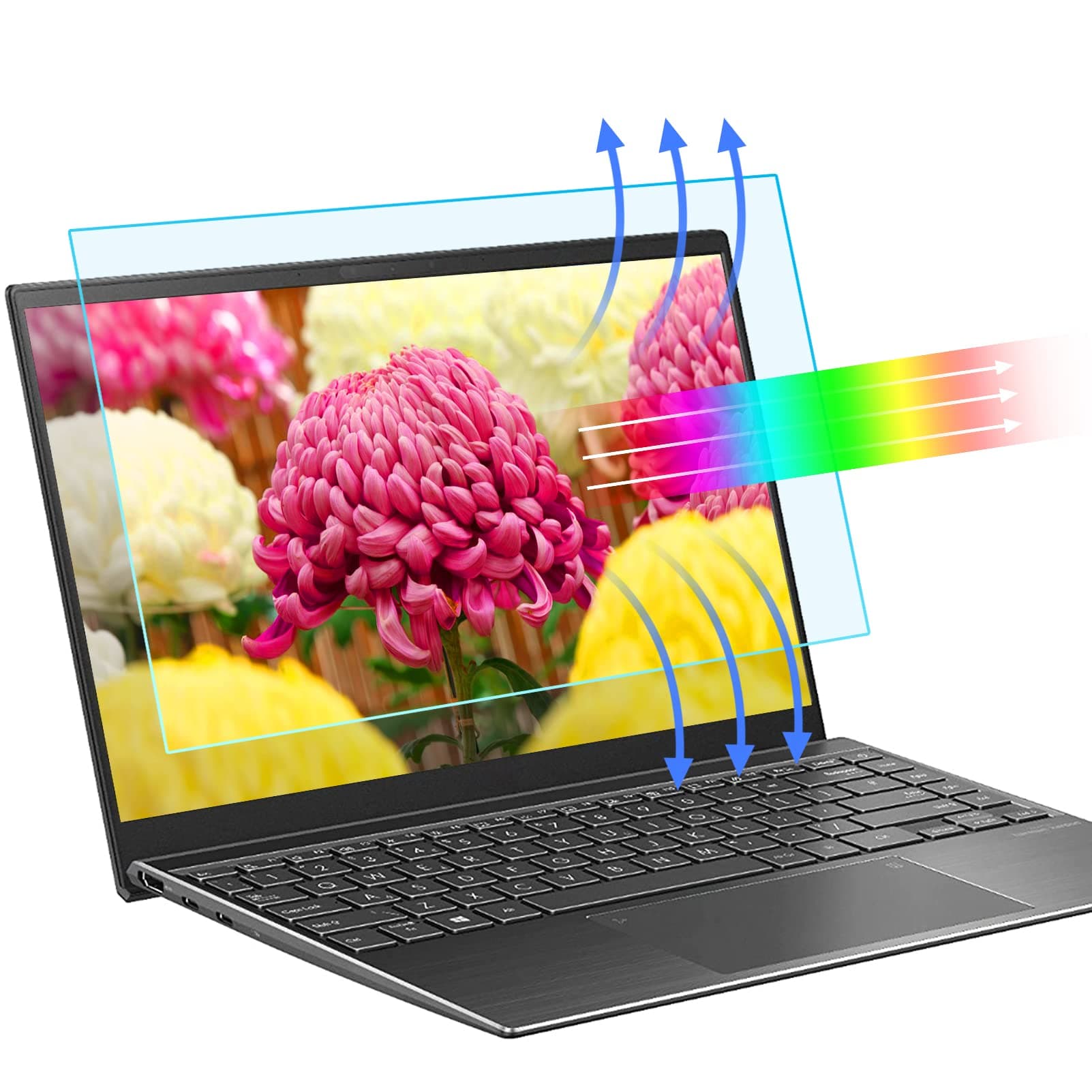 (2-Pack) 14 Inch Anti Blue Light Laptop Screen Protector,Anti Glare Filter Eye Protection Blue Light Blocking Screen Protector 14" Display 16:9