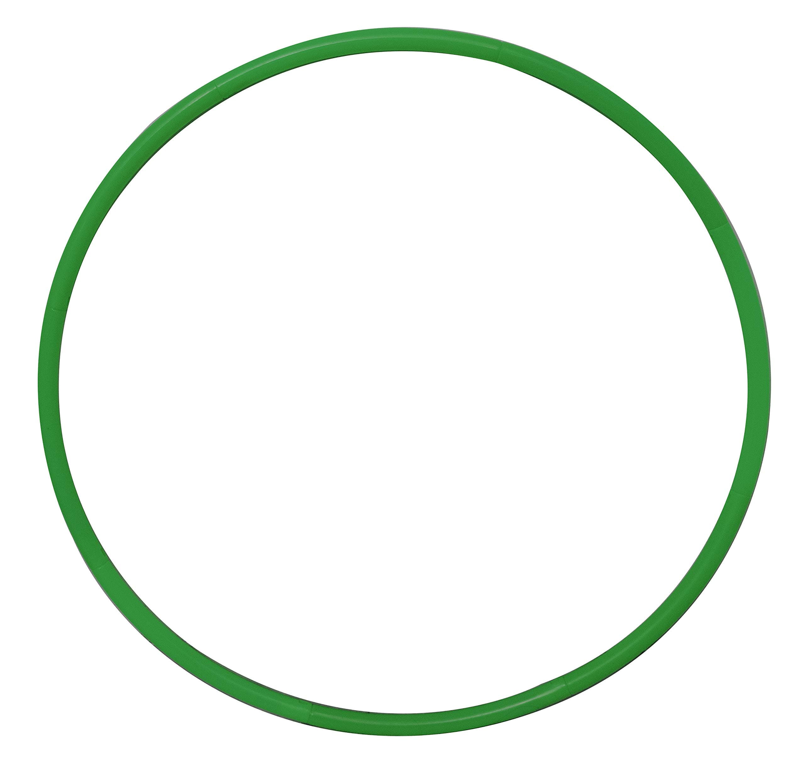 Toy Cloud Adults 8 Interlock able Pieces Octa Design Premium Adjustable Hula Hoop Ring for Exercise (4 Size, 18-29 Inch, Green)