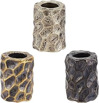 OLYCRAFT 3Pcs 3 Color 11x15mm Paracord Beads with 6mm Large Hole Column Lanya...