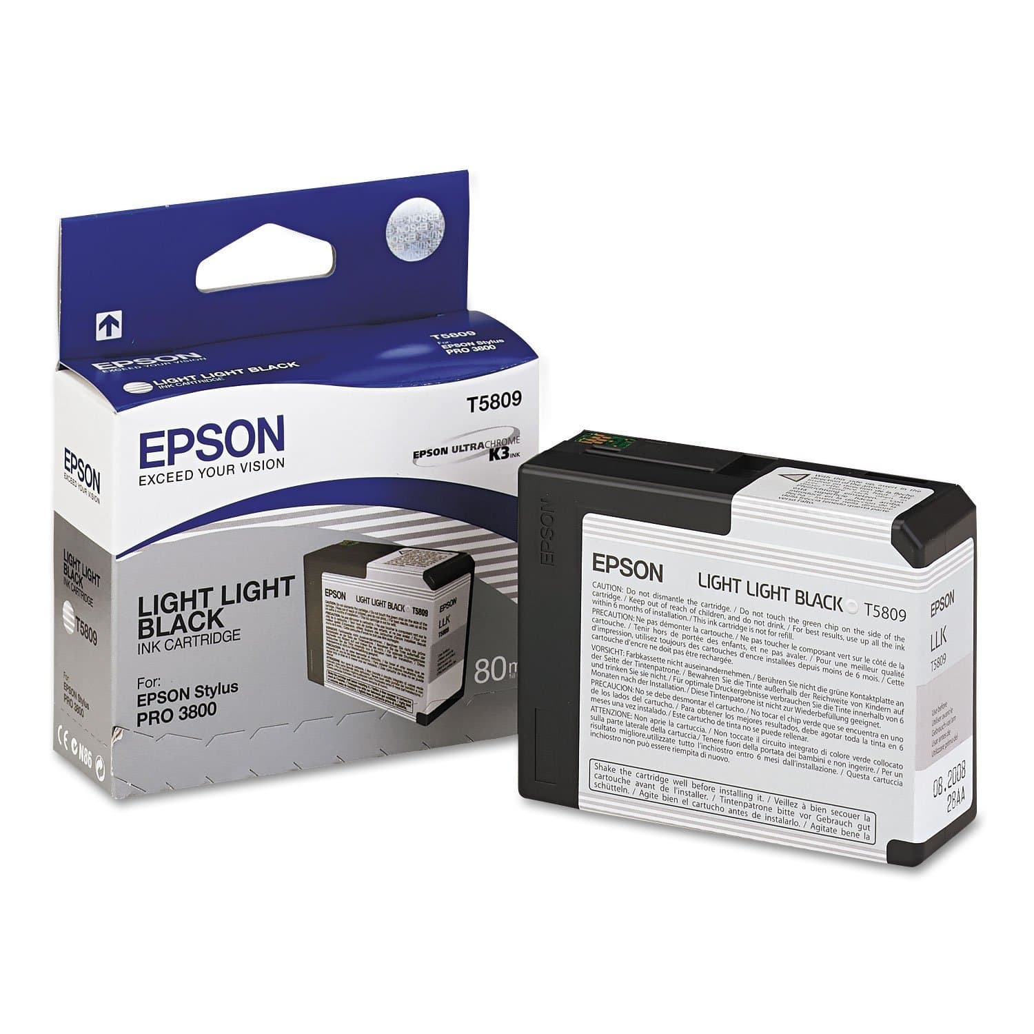 Epson T5809 - Black (Light Light Black) Cartridge