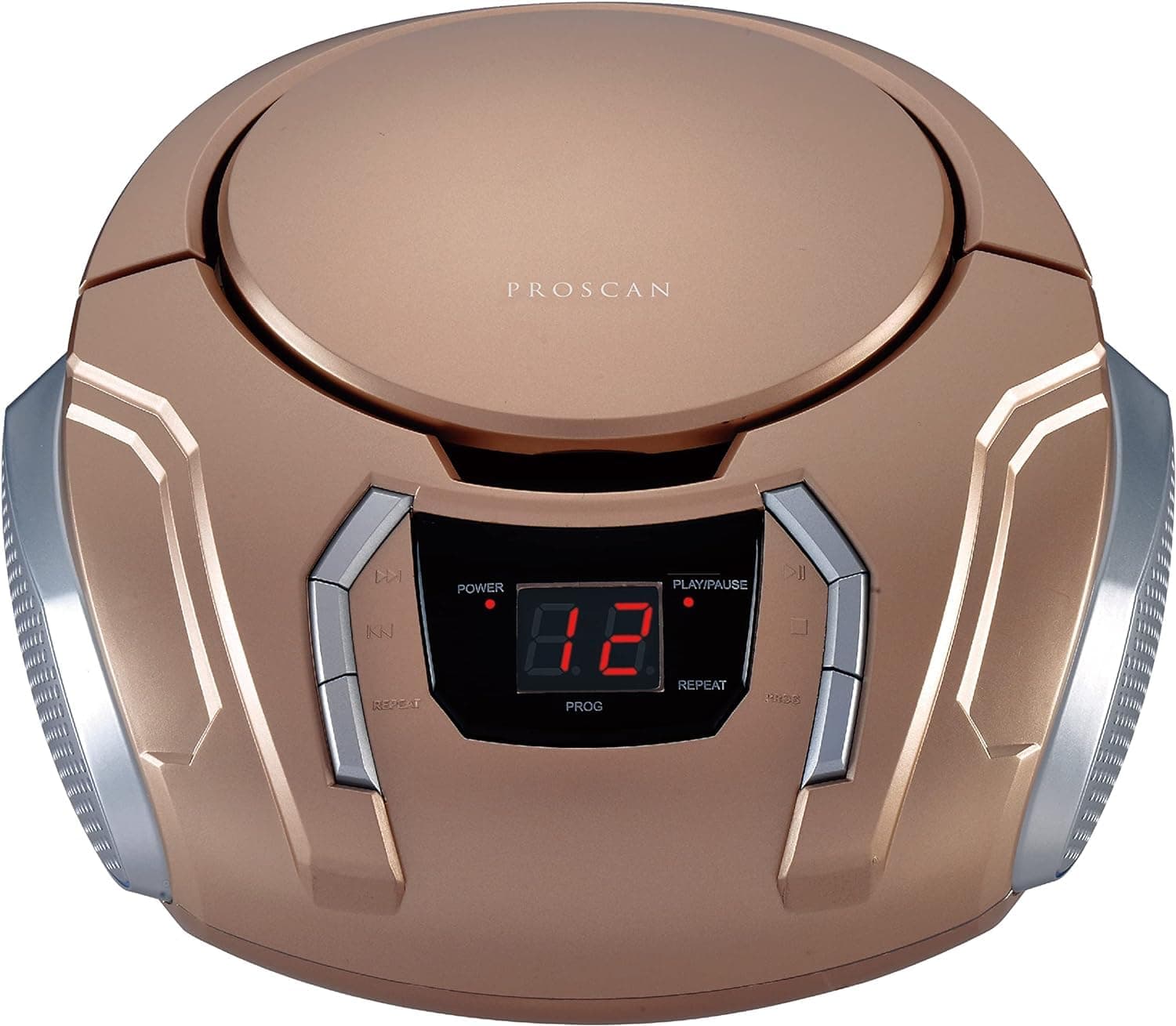 SYLVANIA SRCD261-B-CHAMPAGNE Portable CD Player with AM/FM Radio (Champagne)