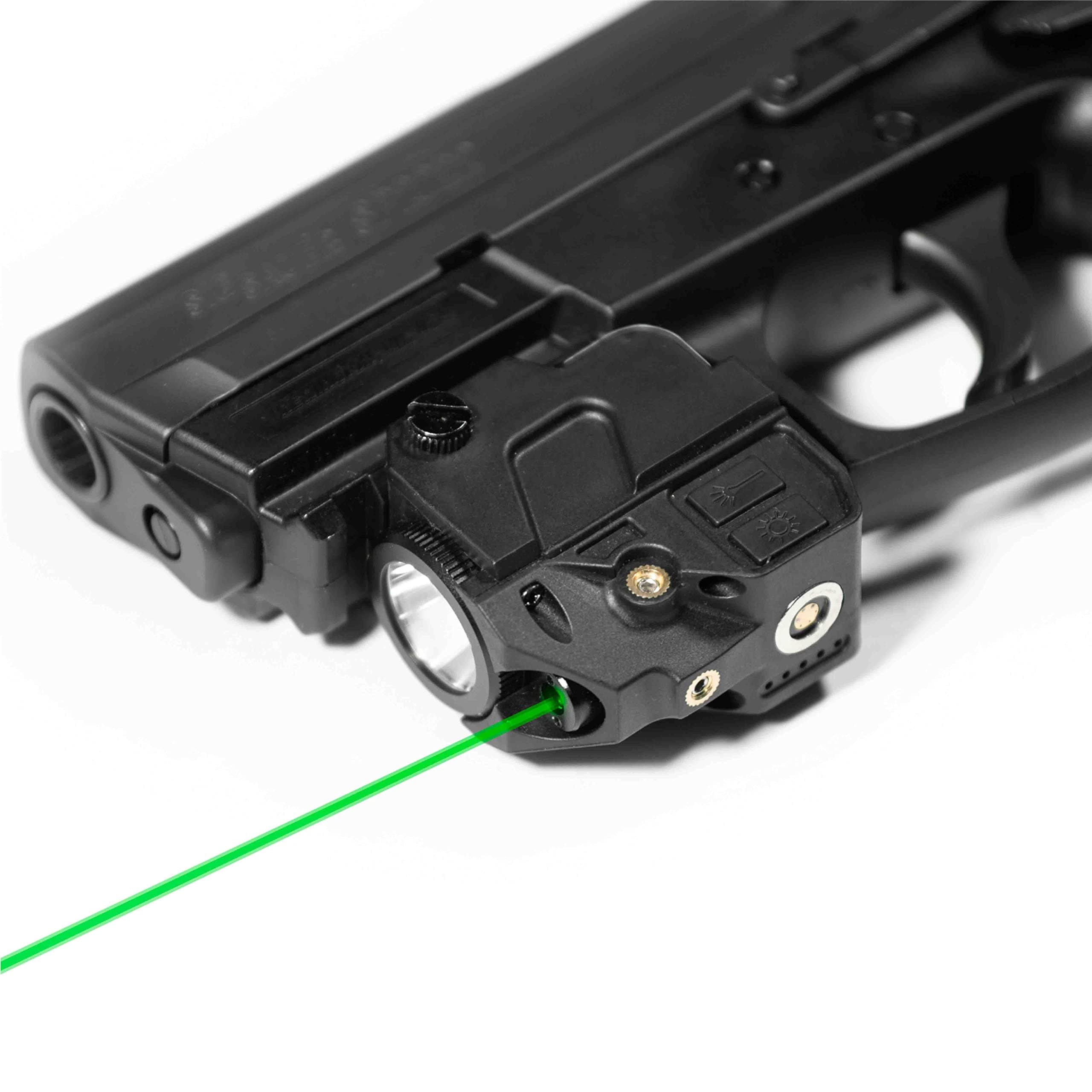 Tacticon Firefly V2 Flashlight Laser Sight | Strobe Function | Combat Veteran Owned Company | Pistols | Rifles | 220 Lumens | Magnetic Charging for Handgun Pistol Hand Gun | Gun Light