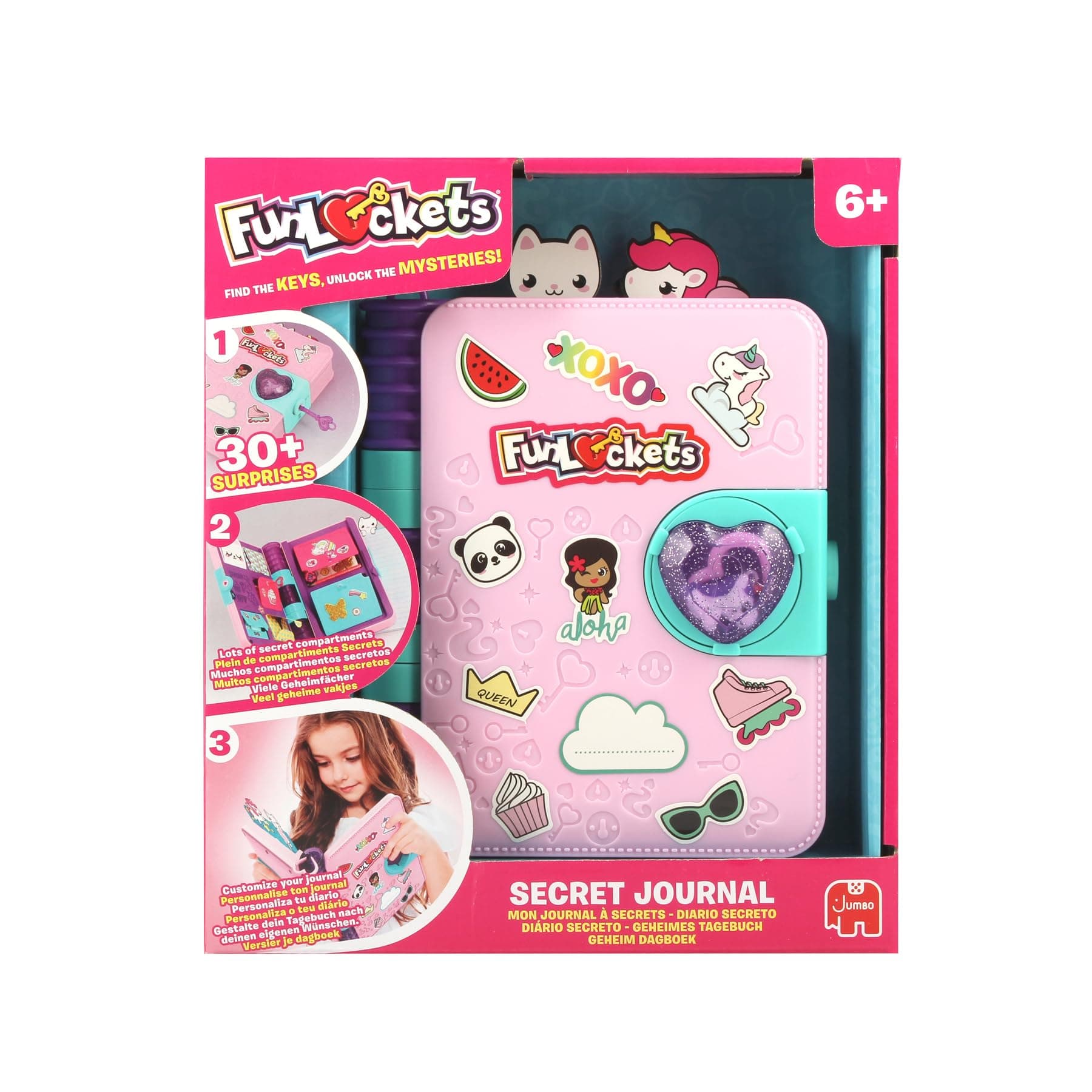 FunLockets Secret Diary Hidden Keys Ages 6+