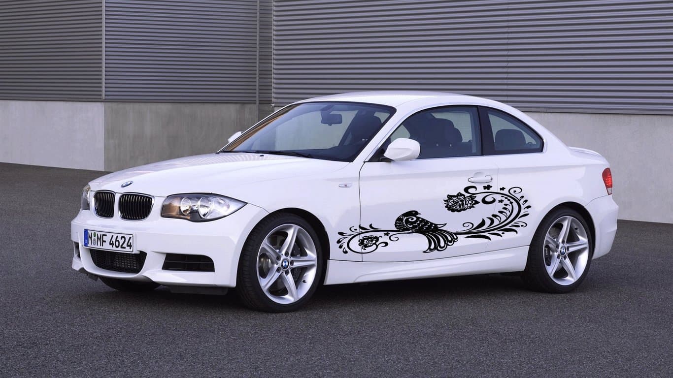 Auto Car Decals Fairy Bird with Beautiful Pattern for Side Decor Removable Stylish Sticker Unique Design Any Vehicle