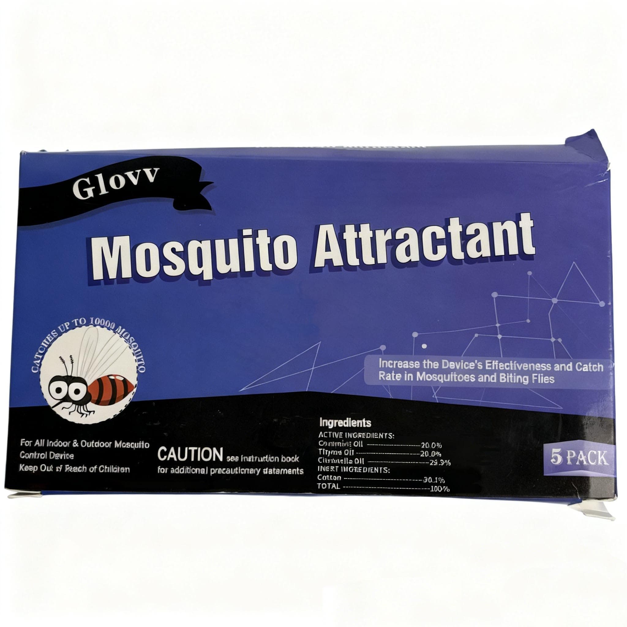 10 Pack Mosquito Bait Refillable Mosquito Bait Octenol Lure for Bug Zapper & Flight Trap Compatible with All Flying Insect Mosquito Traps
