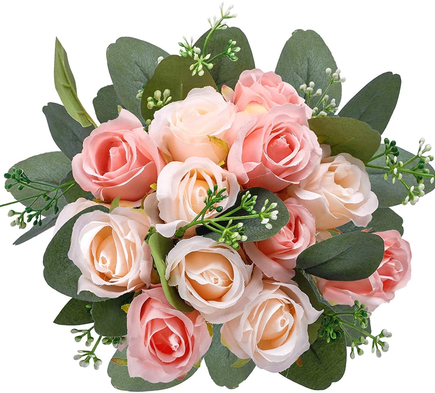 2 Pack Artificial Rose Flowers Bouquet