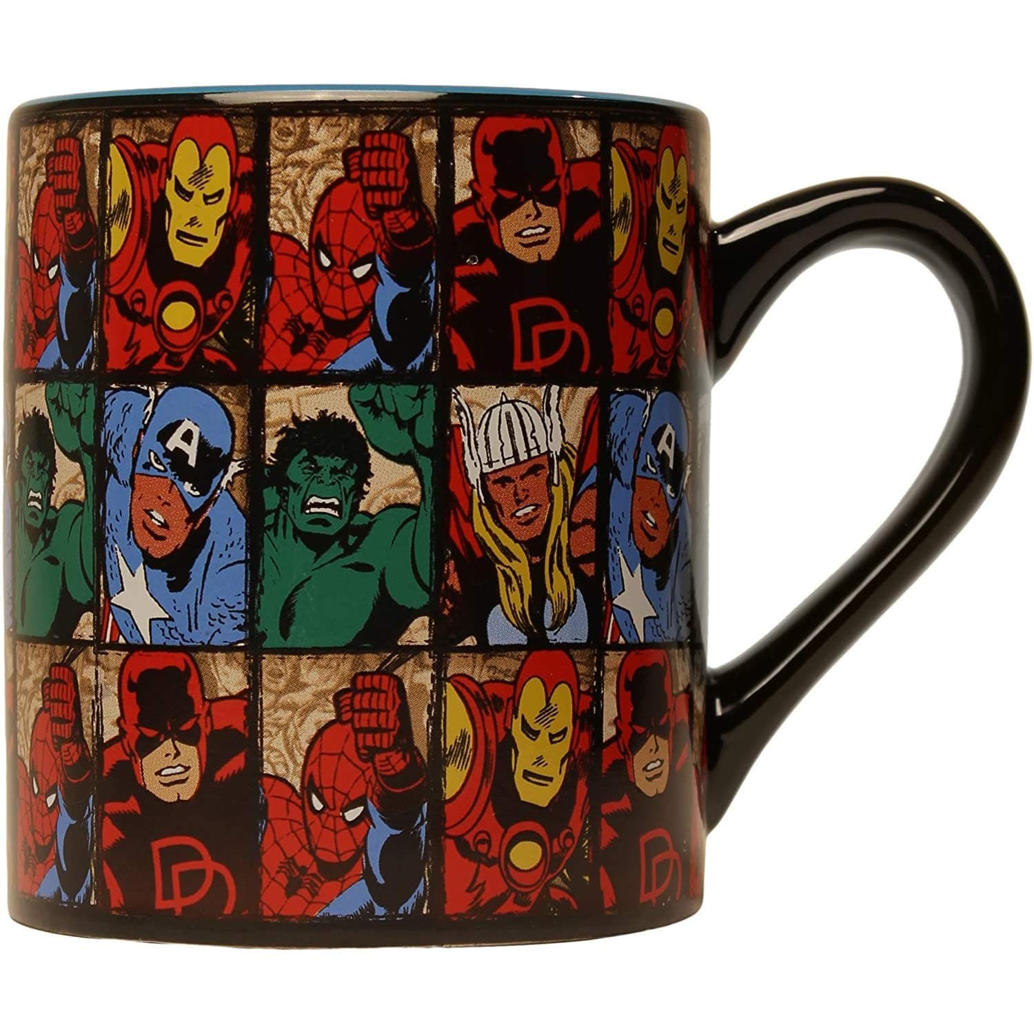Marvel Comics Grid Ceramic Coffee Mug, 14-Ounces