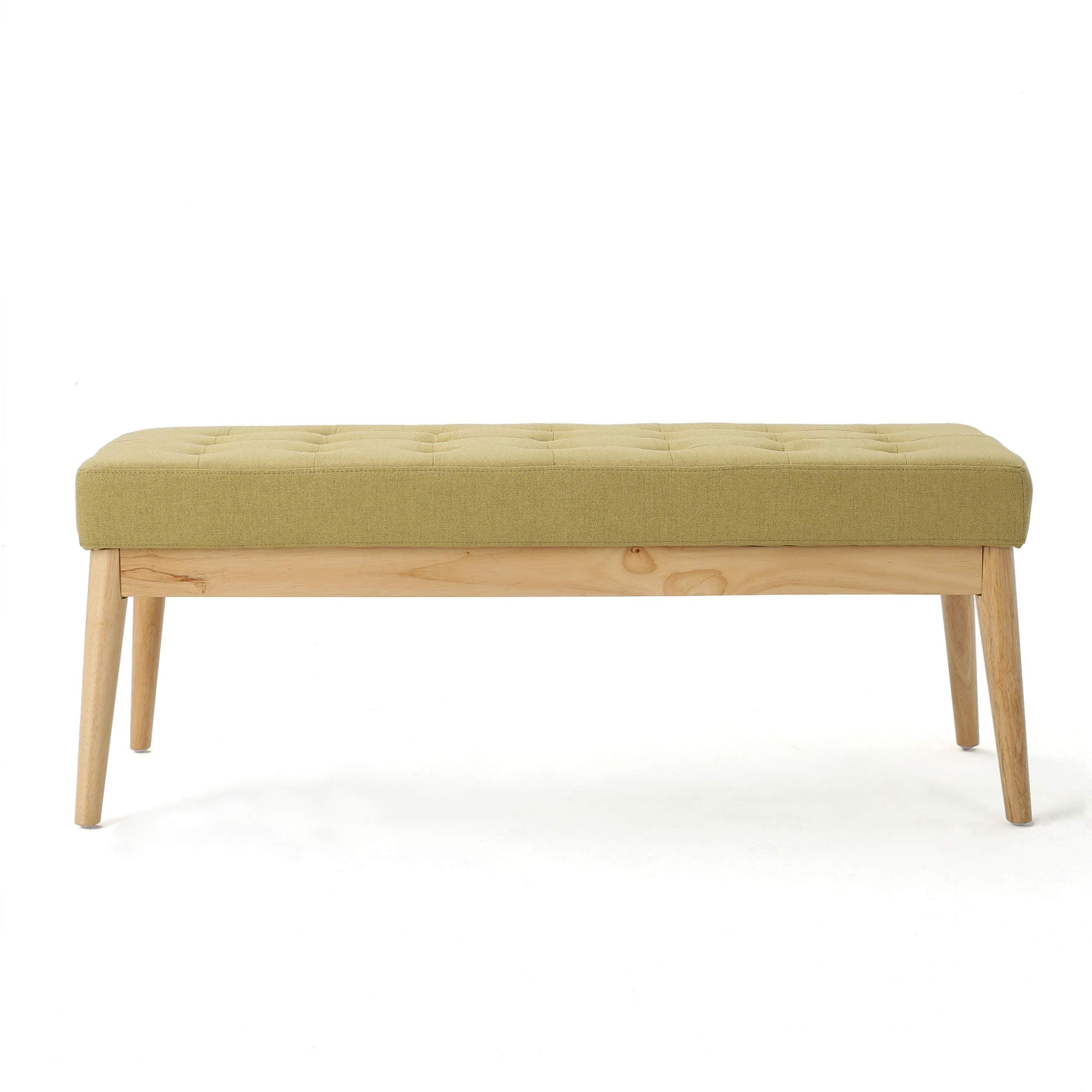 Christopher Knight Home Saxon Fabric Bench, Bright Green