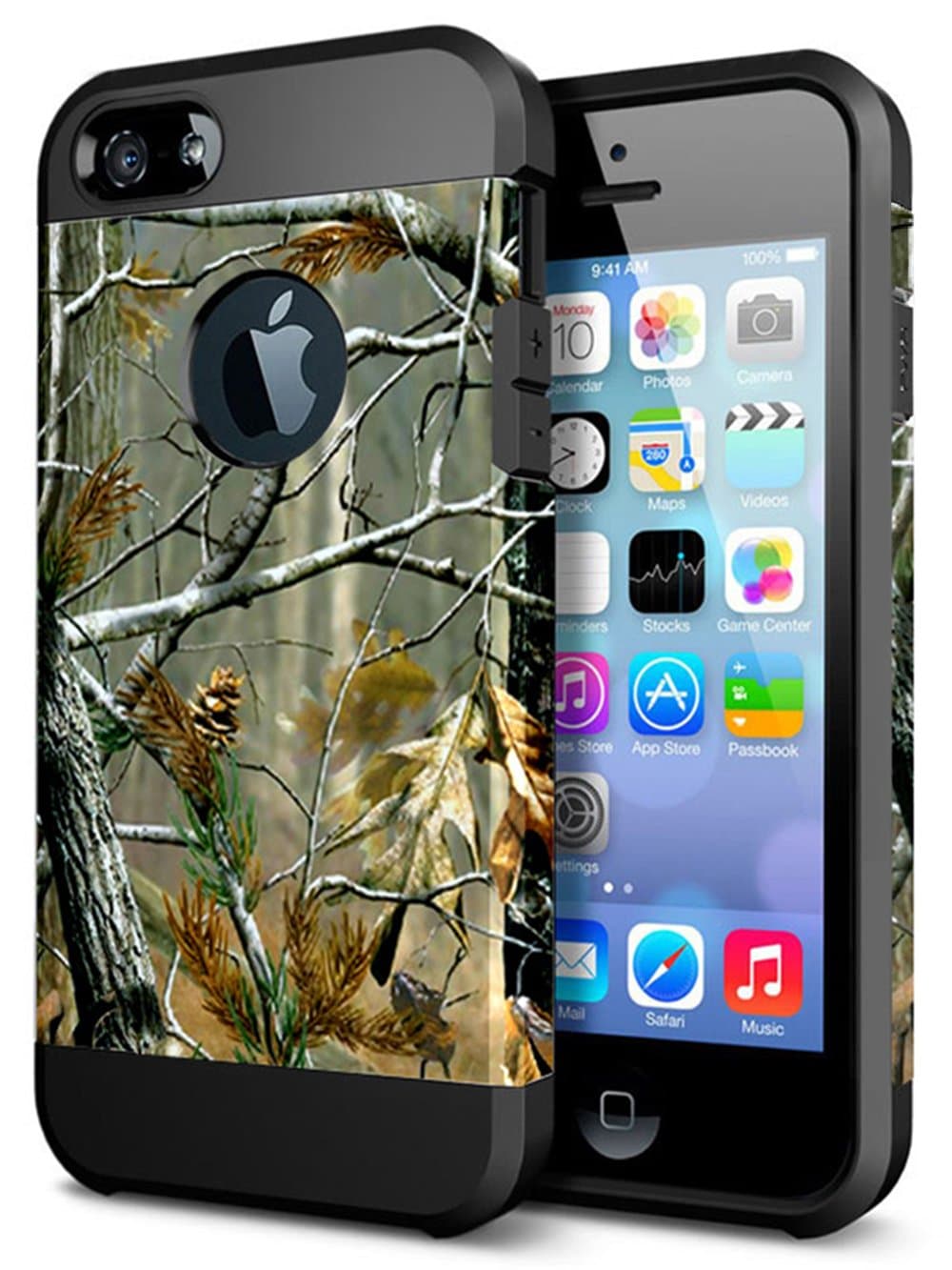 iPhone 6 6S Case,ACCBTECH iPhone 6 6S Dual Layer Camouflage Tree Shockproof Protective Case TPU Bumper Hard PC Back Case Cover for Apple iPhone 6/6S 4.7 inches(Tree Print)