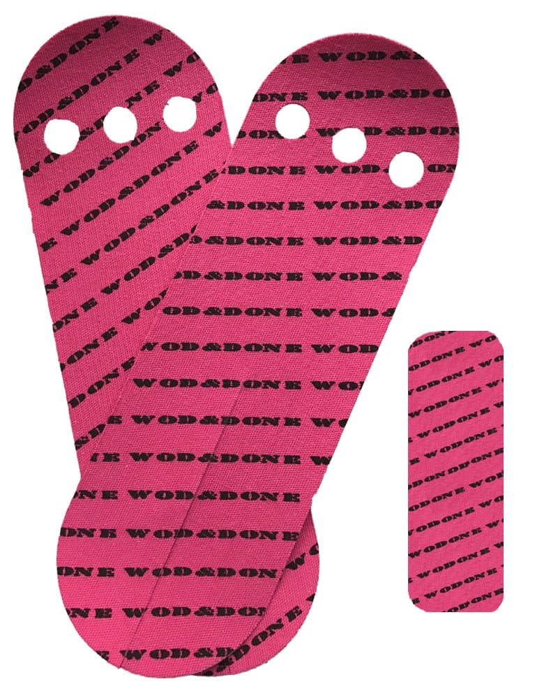 WOD and Done Grips and Hook Grip Bundle - 10-20 Grips / 12-24 Hook - Self Adhesive - Skin Tight - Chalk and Sweat Friendly