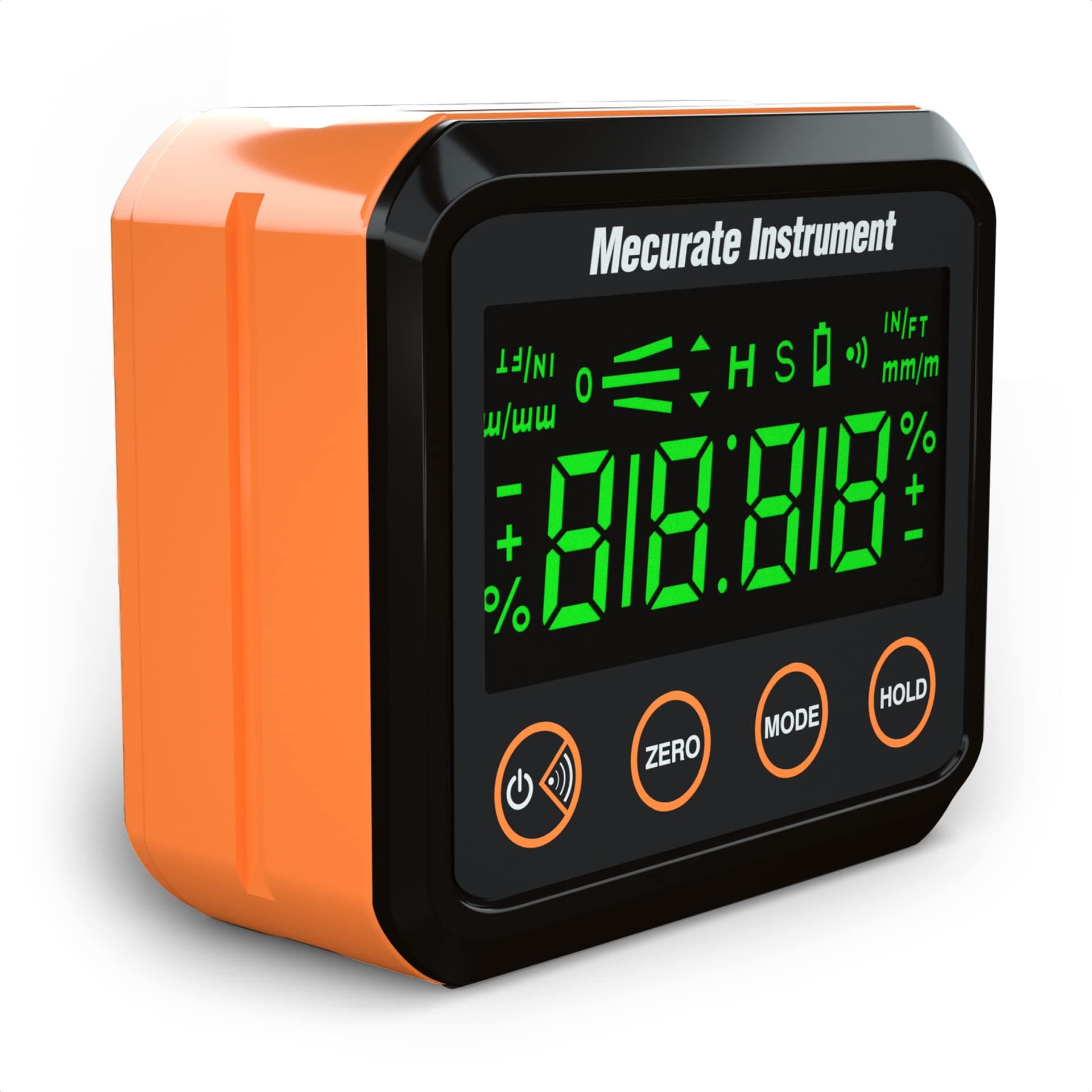 Mecurate Digital Angle Gauge and Protractor, Precise Measurement Digital Angle Finder Tool with LCD and Backlight for Woodworking and Building