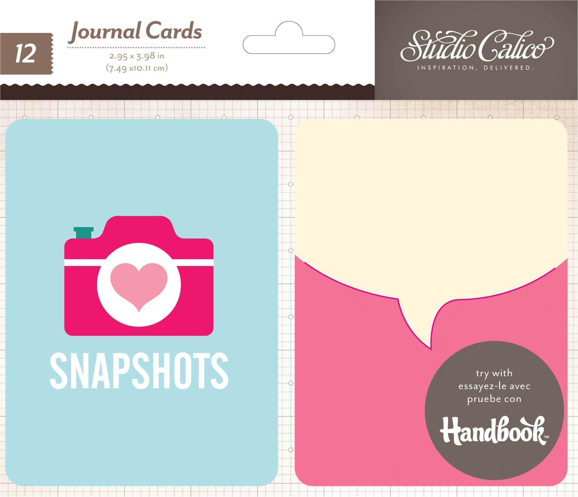 Printshop Die-Cut Journaling Cards 12/Pkg-