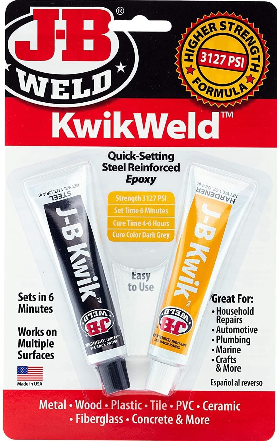 8276 KwikWeld Quick Setting Steel Reinforced Epoxy
