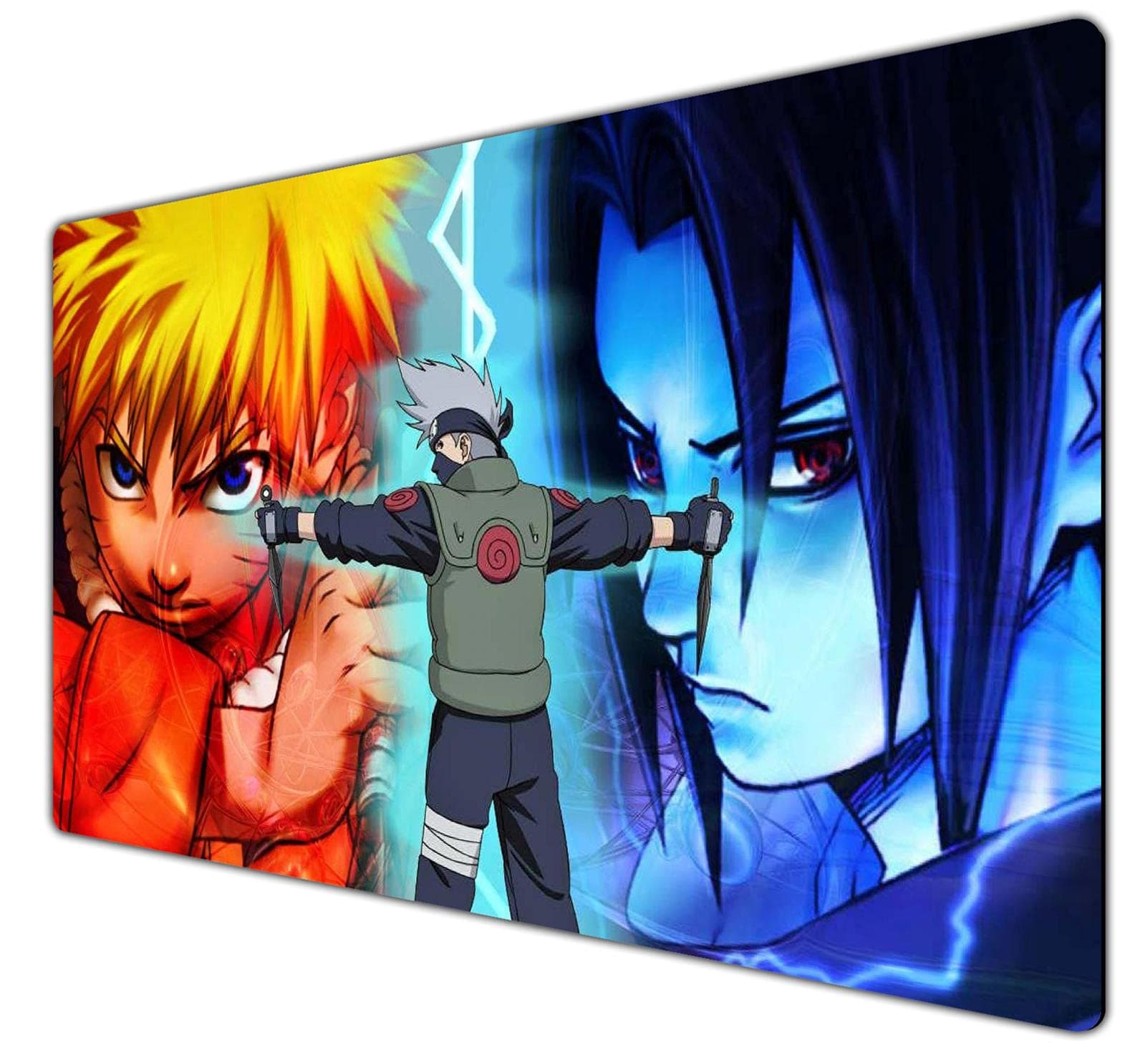 Naruto Vs Sasuke Mouse Pad Rectangle Rubber Non-Slip Gaming Mouse Pad Large Mouse Pad Gaming Mouse Pad