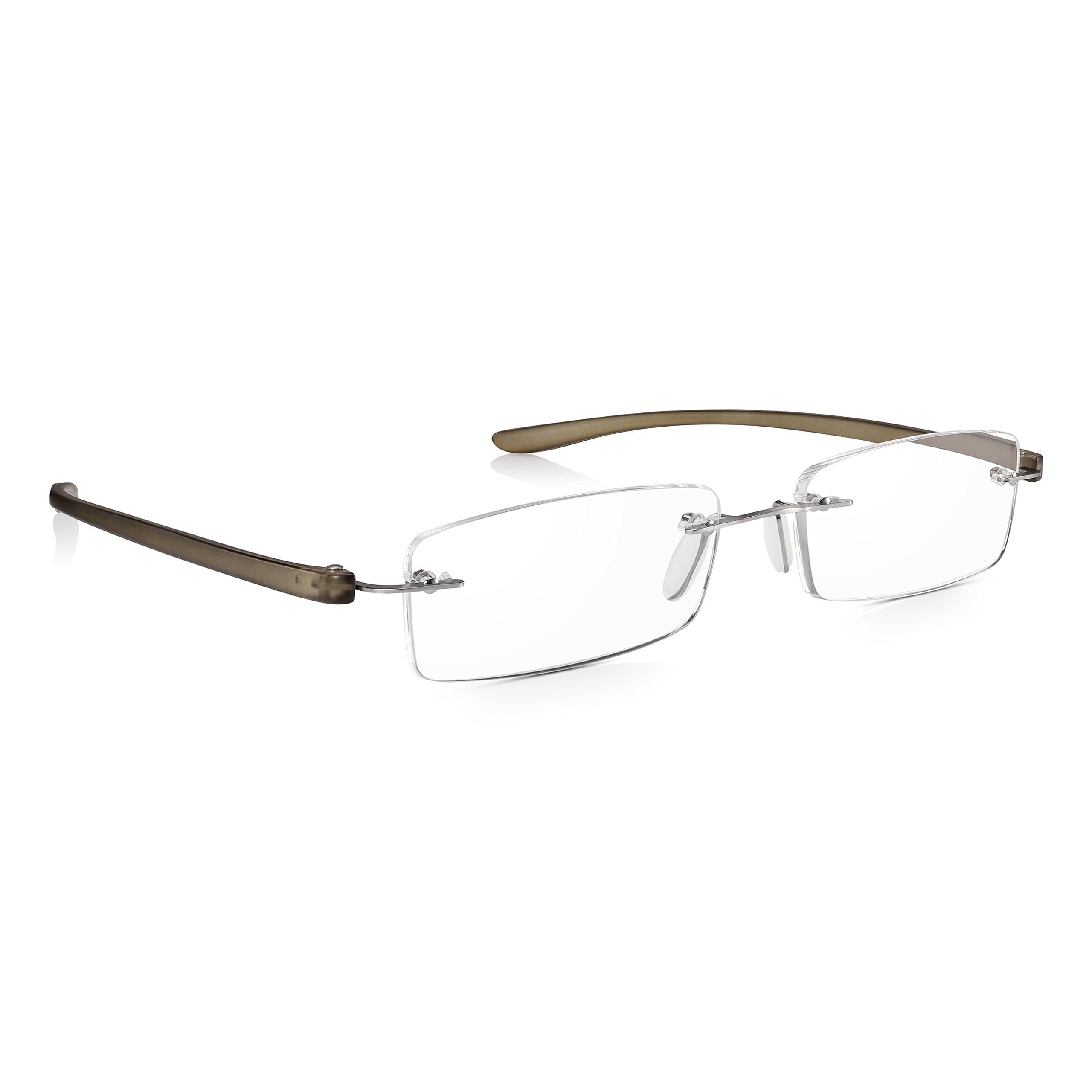 Rimless Reading Glasses, Non-Prescription Glasses and Reading Sunglasses, Lightweight and Stylish Design