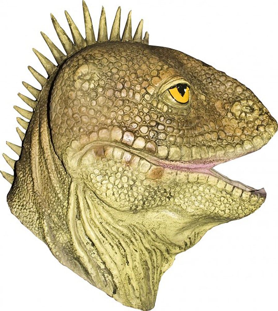 Latex Full Head Scaly Lizard Iguana Mask