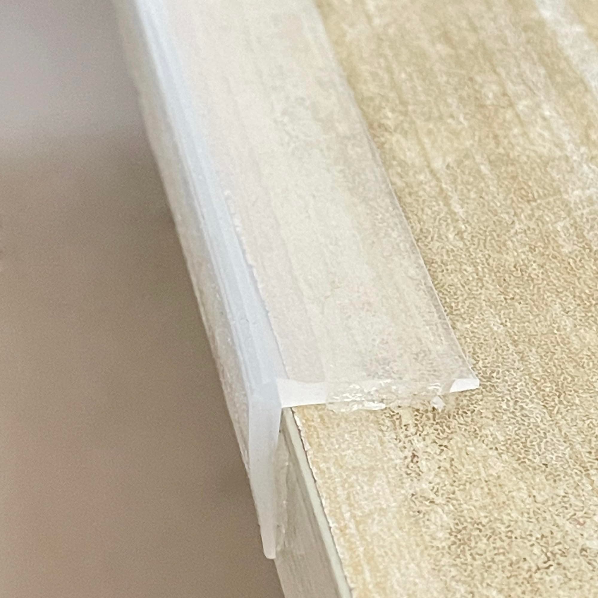 Edge Protector 100% Silicone, Baby Proofing Corners Clear Guards, Pre-Tape Adhesive Soft for Kids Safety, Child Table Cabinets Furniture Bumper (0.8x0.8in(Width), 3 Foot (Pack of 1))