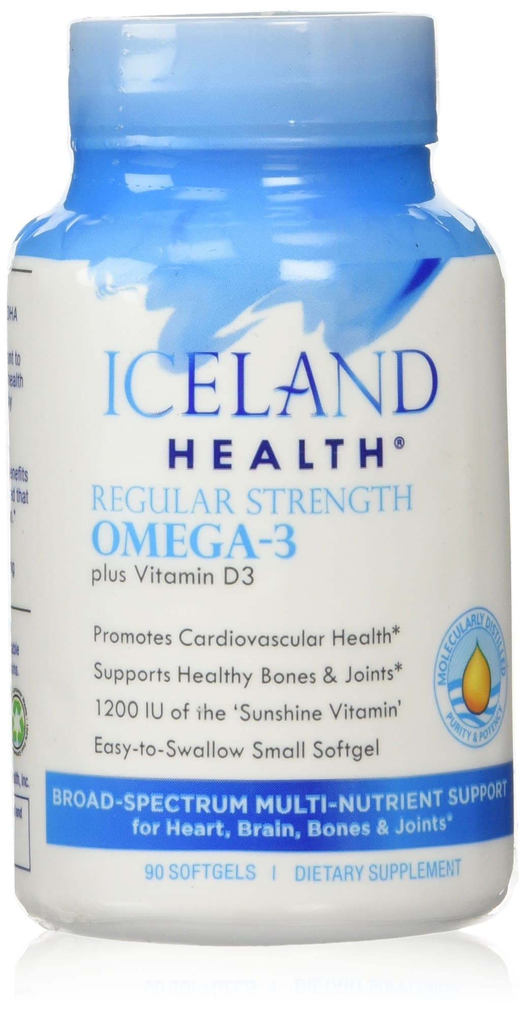 Regular Strength Omega-3 plus Vitamin D3 - 90 Softgels