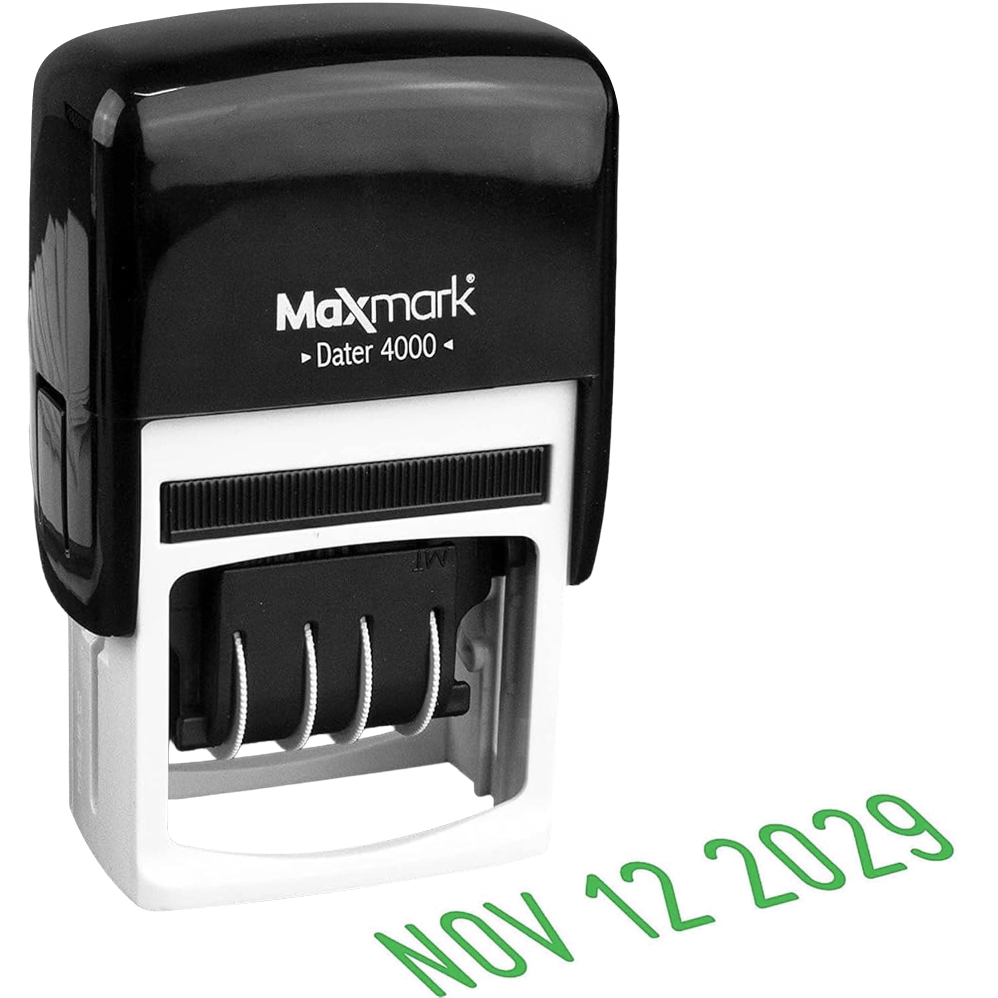 MaxMark 4000 Dater Self Inking Date Stamp - Green