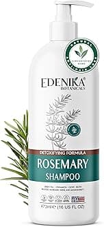 Edenika Botanicals Rosemary Oil Shampoo with Biotin for Thinning Hair & Anti-Hair Loss, Strengthening Botanical Formula, Women & Men, Sulfate-Free, Organic, 16 fl oz