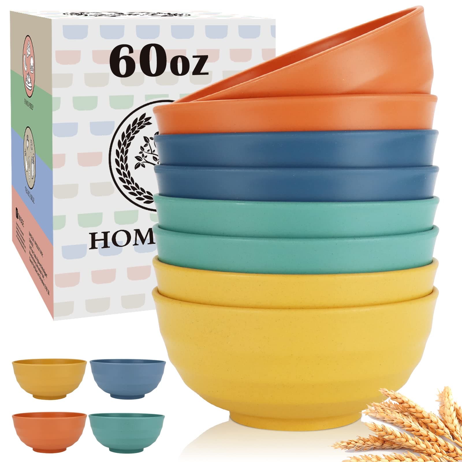 60 Oz Bowls Set