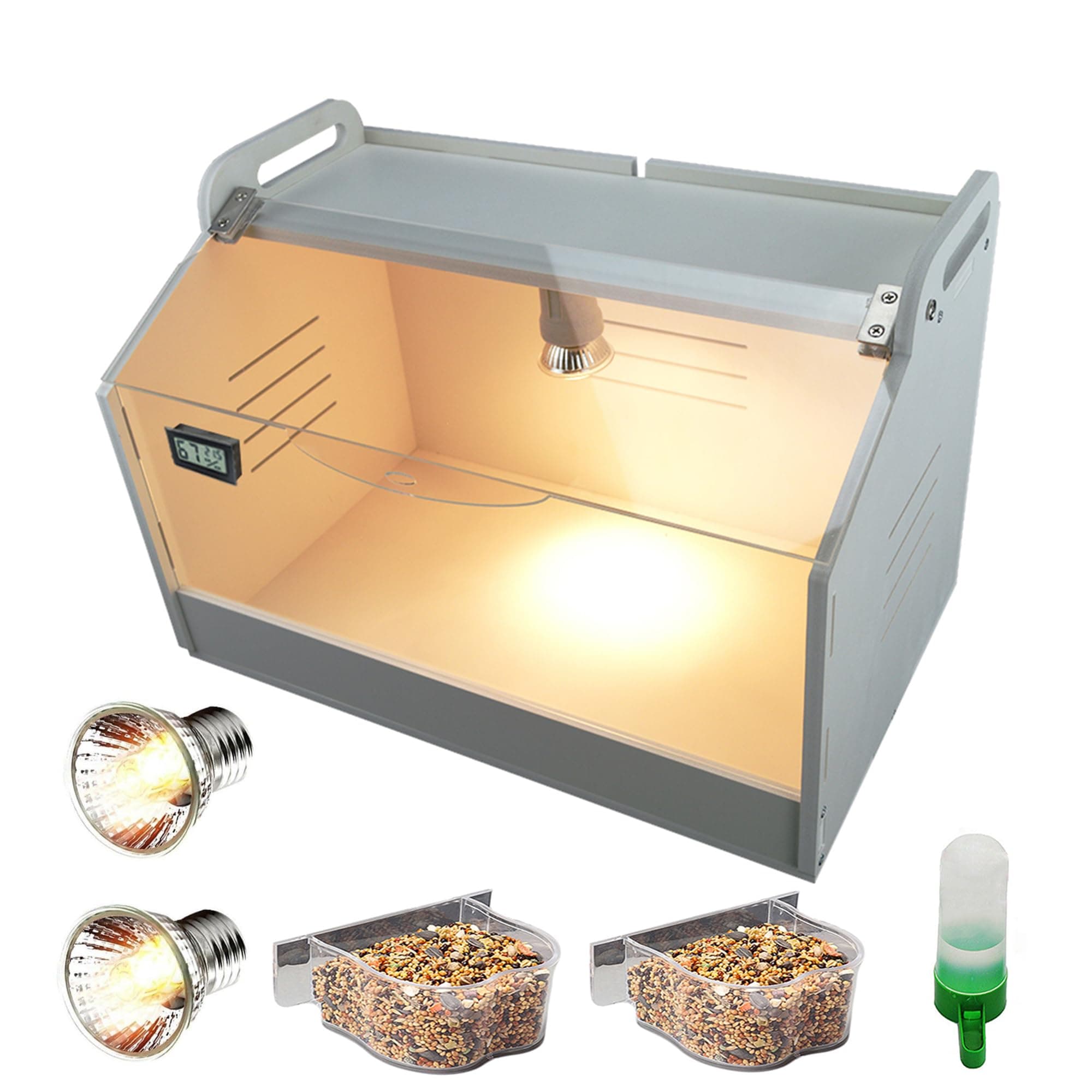 Intelligent Brooder Box 10-15 Newborns Chicks Quail Birds Small Animals Manual Incubators Poultry Heater Breeding Box