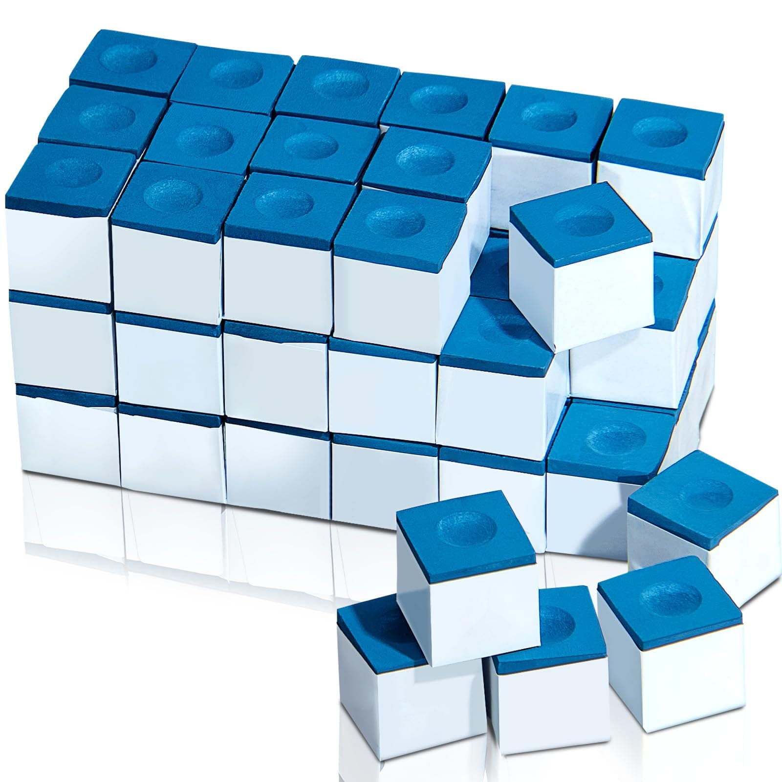 Pool Chalk Cubes for Billiard Cue Sticks, 48/72/144 Pack Options, Table Accessories for Clubs, Bars & Home