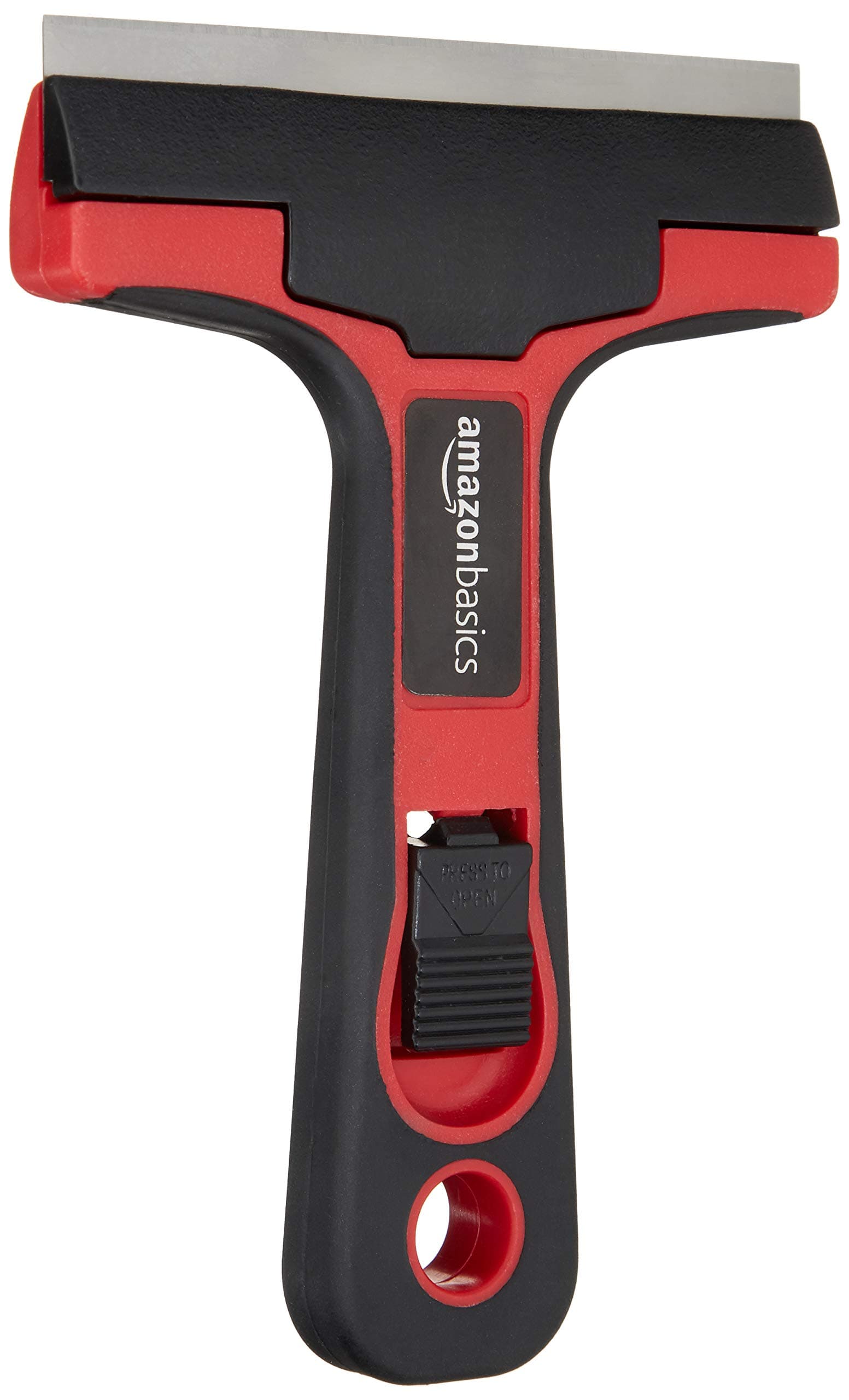 Amazon Basics 10.16 cm Glass and Tile Scraper with Soft Grip