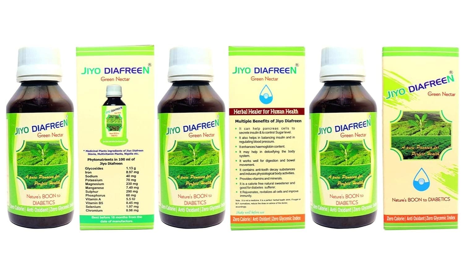 JIYO DIAFREEN Drops By Dr. R.K. SINGH -Pack of 6 Pieces Combo Pack