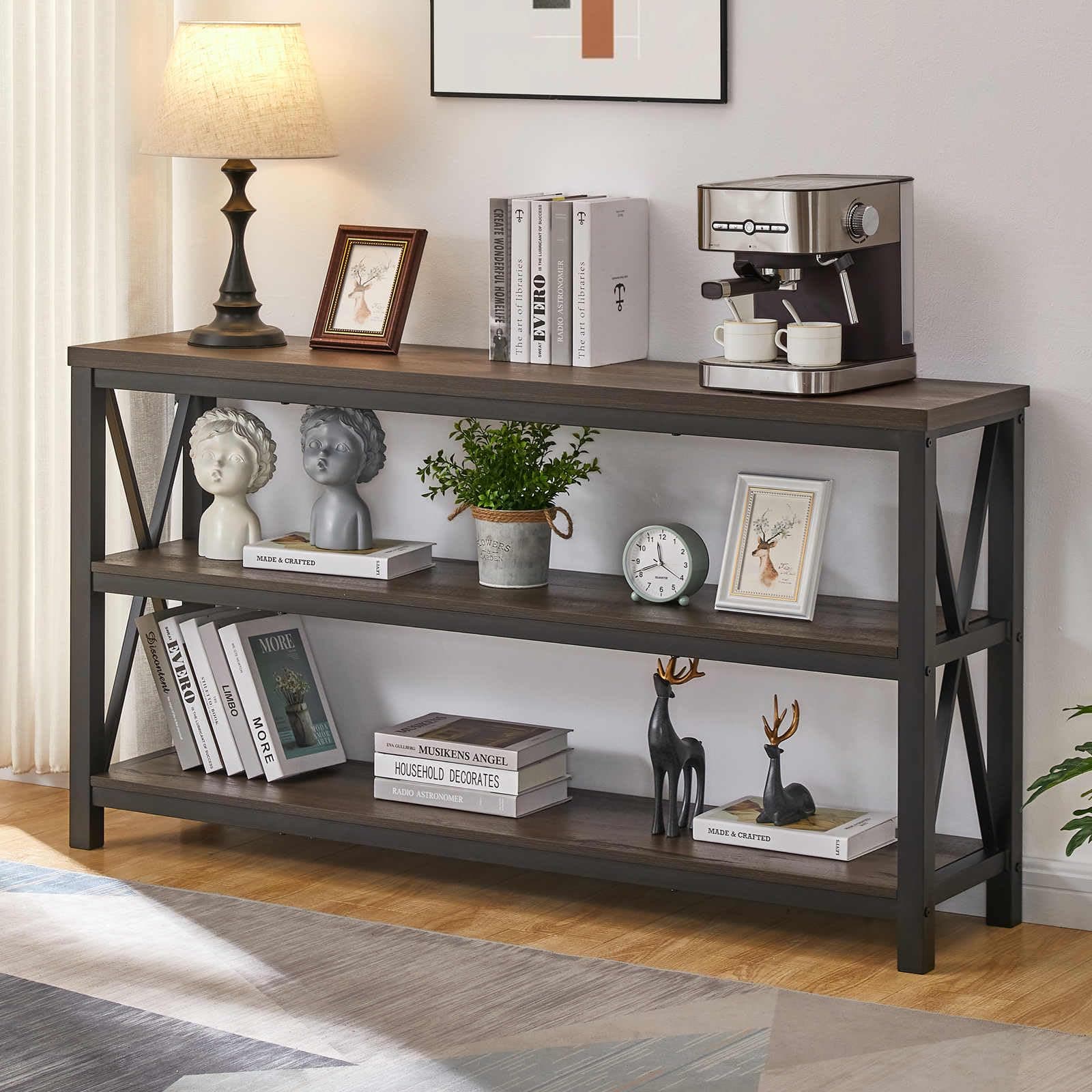 FATORRI 55" Industrial Console Sofa Table