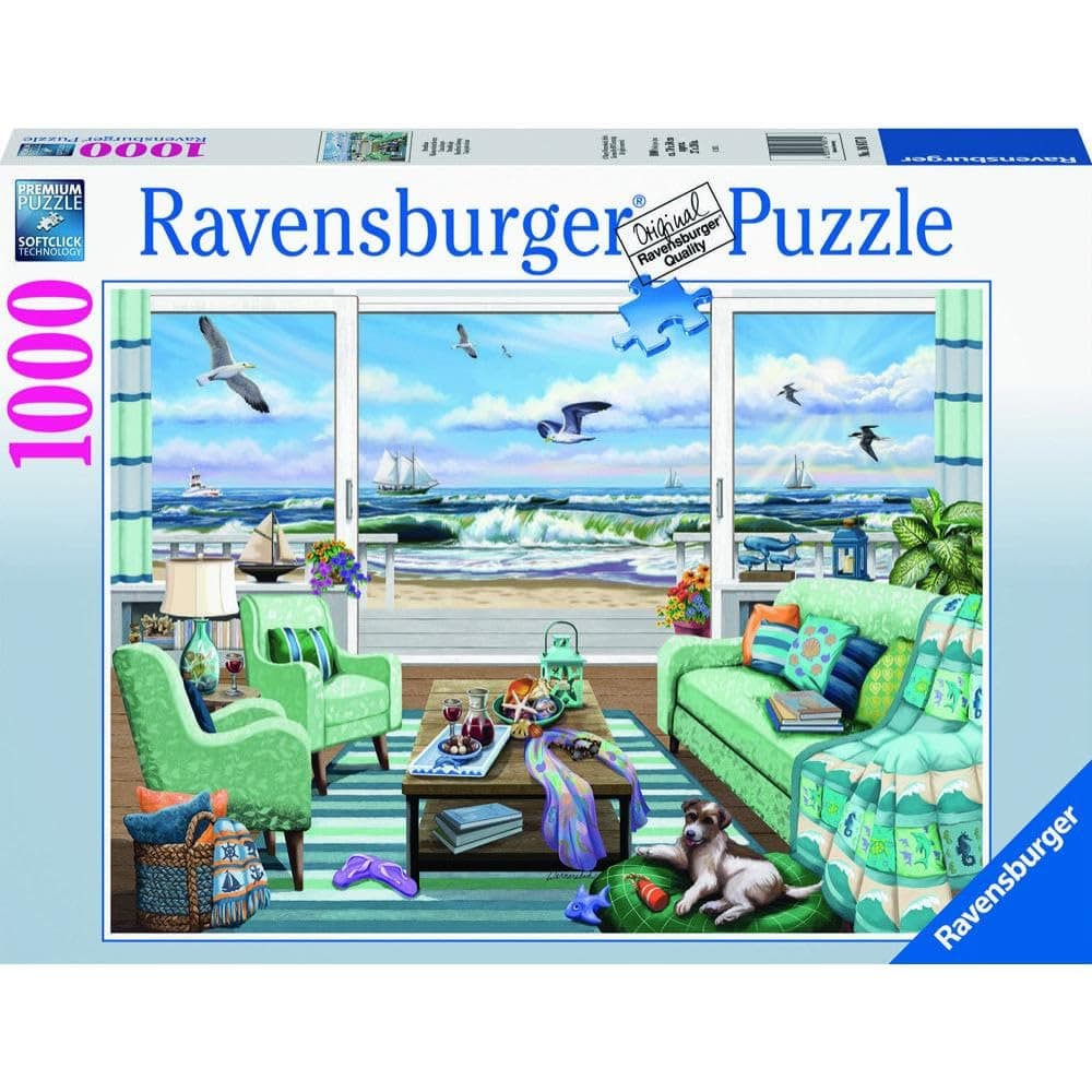 Beachfront Getaway Jigsaw Puzzle - 1000 Unique Pieces | Softclick Technology Ideal for Adults & Kids | Forest Stewardship Council Certified