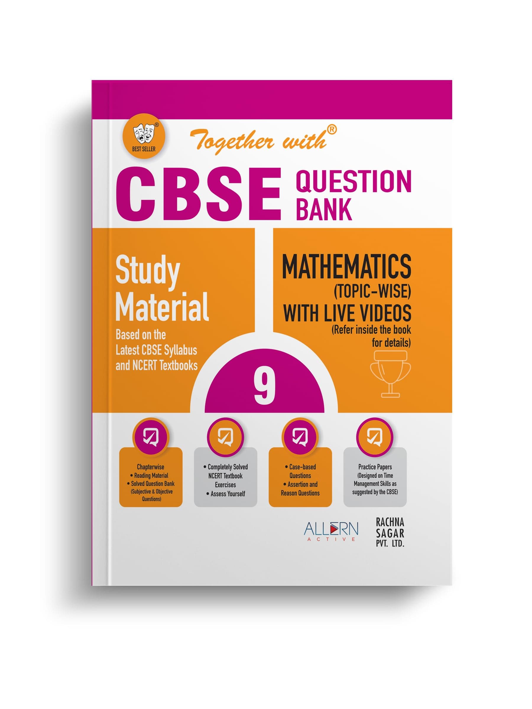 RACHNA SAGAR Together With CBSE Class 9 Mathematics Solved Question Bank & Practice Papers (Chapterwise & Topicwise) Exam 2023-24