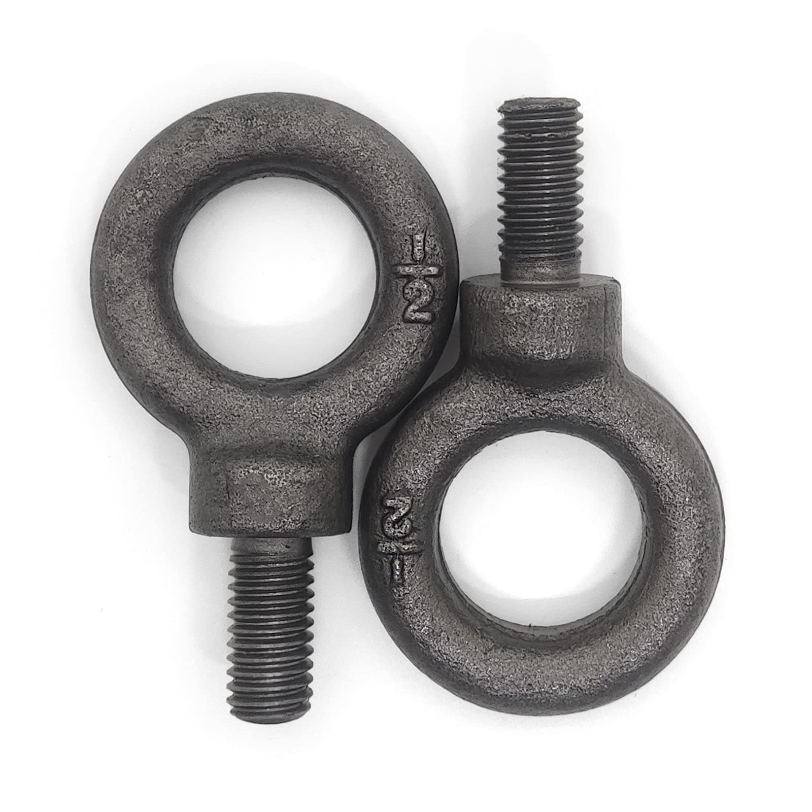 Lifting Shoulder Eye Bolt 1/2"-13 X 1" 2 Pcs, Industrial Grade Heavy Duty Forged Steel for Truck Tractor Bucket Use As Towing&Pulling Point