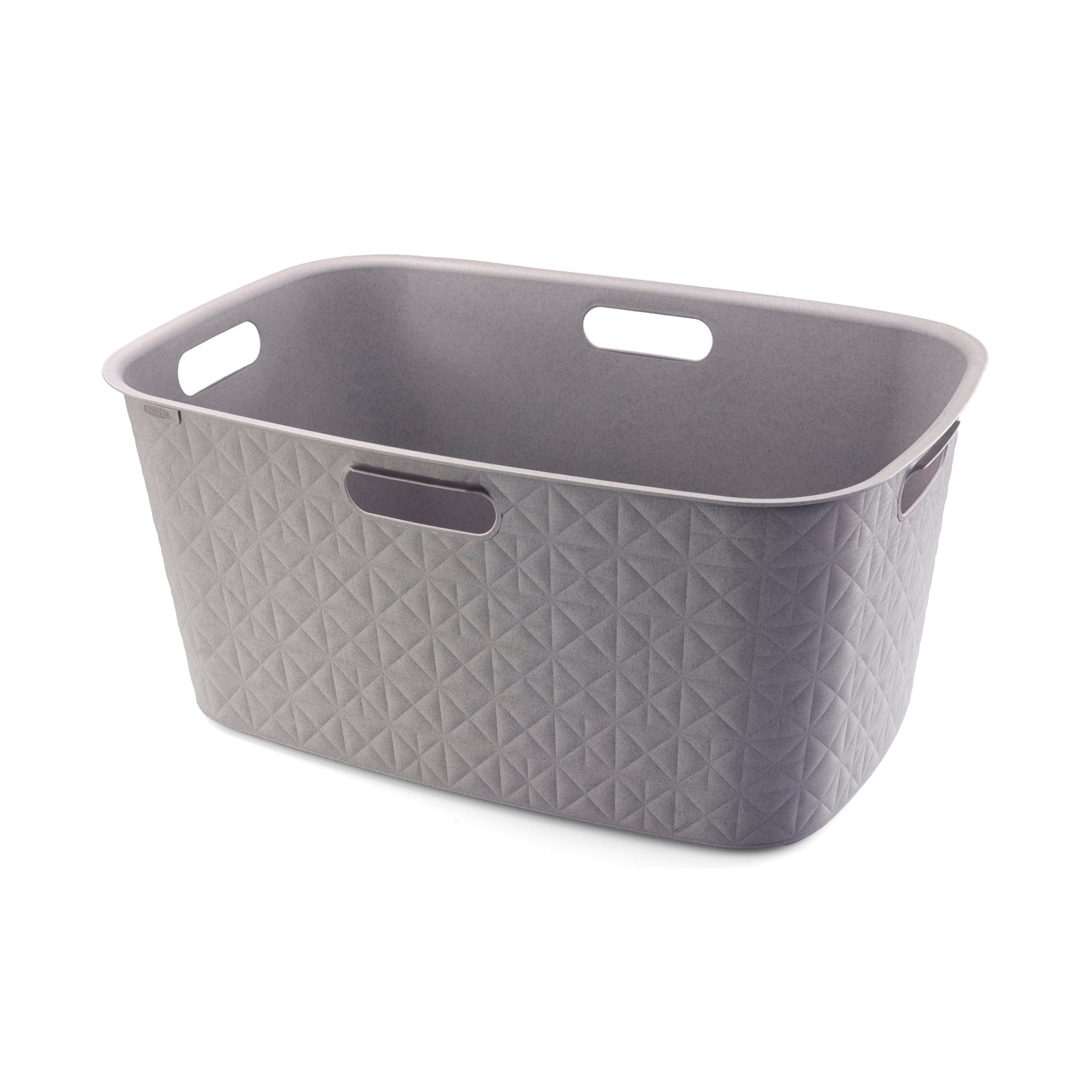 Softex 45L Laundry Basket, 70 percent Recycled Material, Durable, Lightweight, Taupe