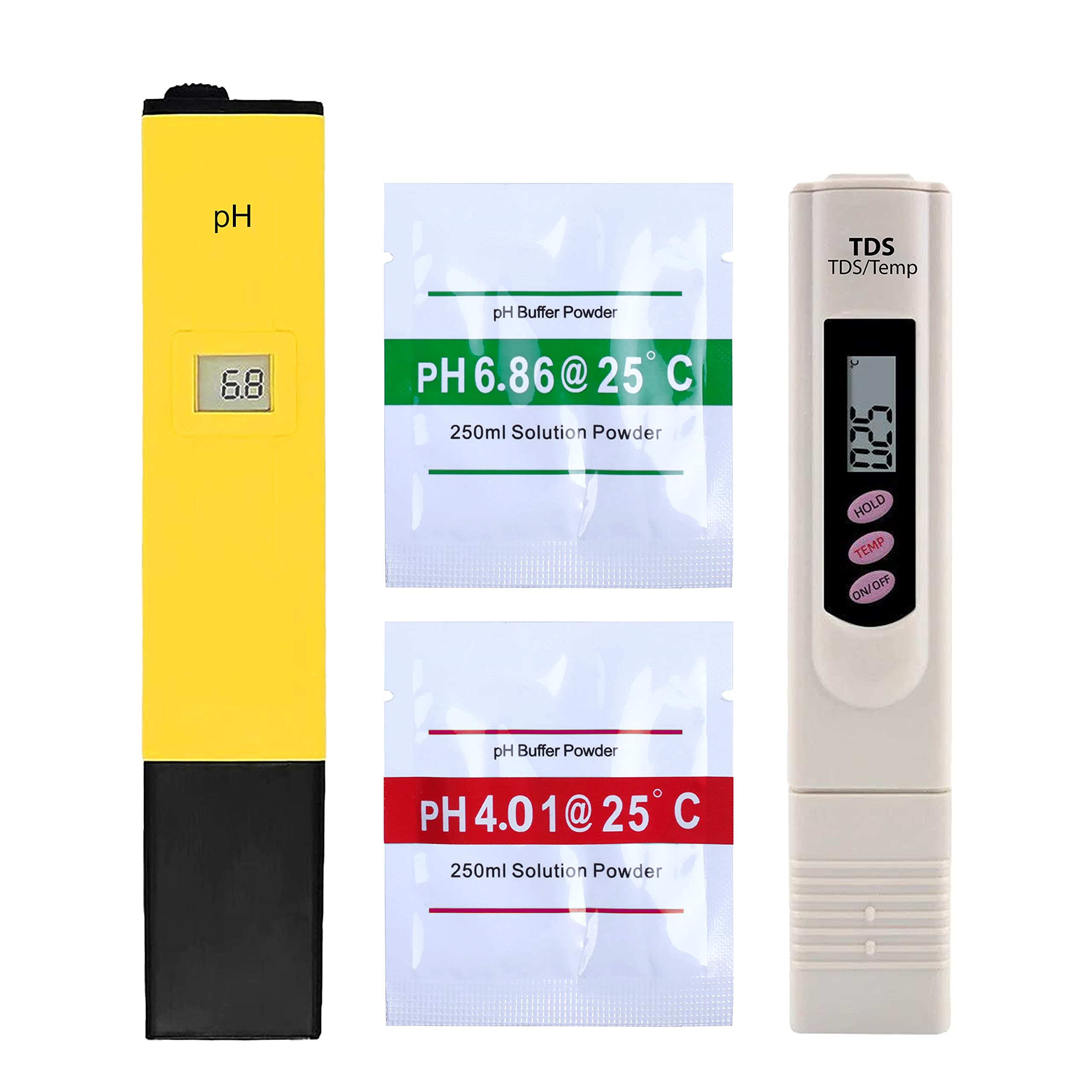 Shapure Ph & Tds Meter Combo with ±0.1Ph 0.6" LCD Mini Digital Pen Style Ph-Meter Set