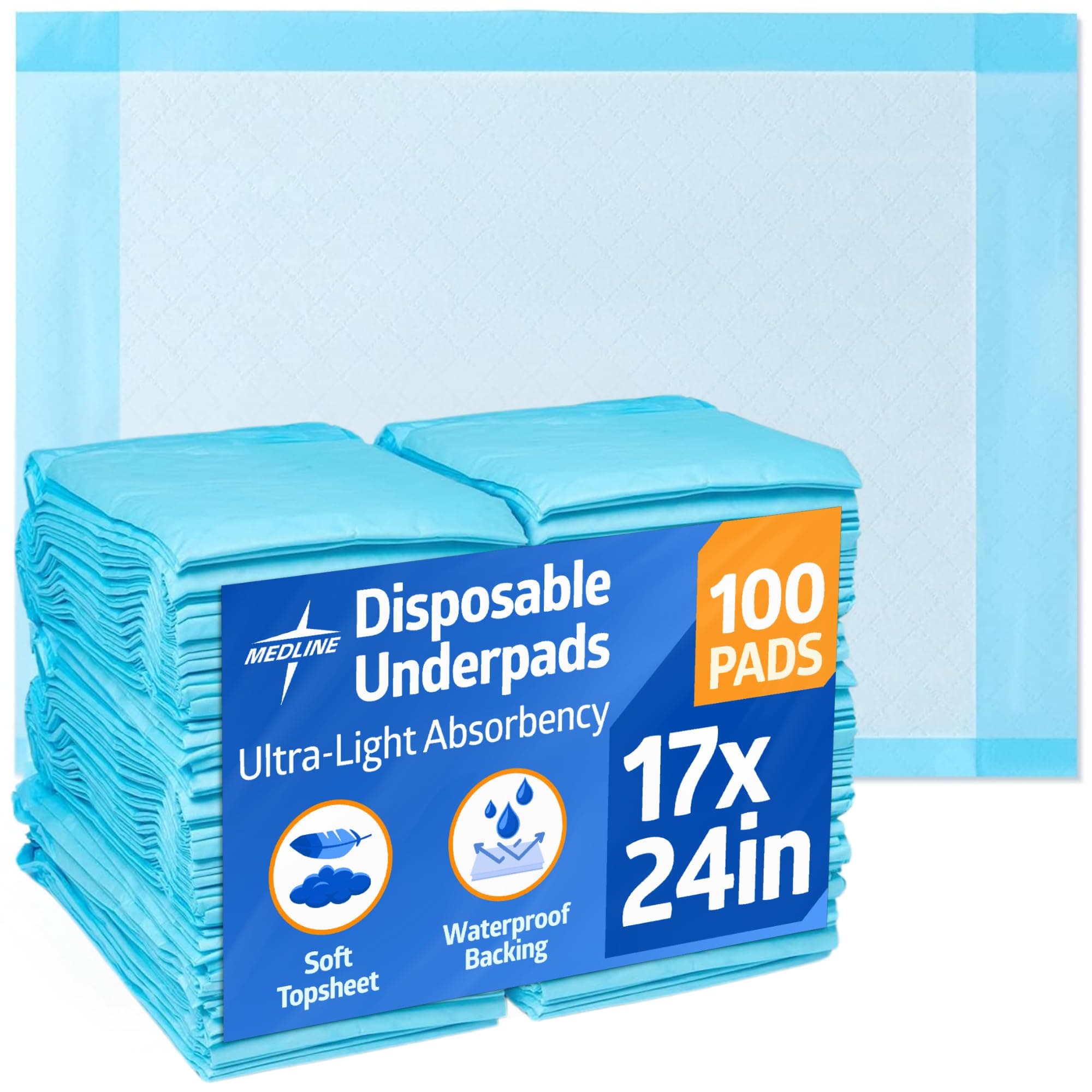 Medline Ultra-Light Absorbency Underpad