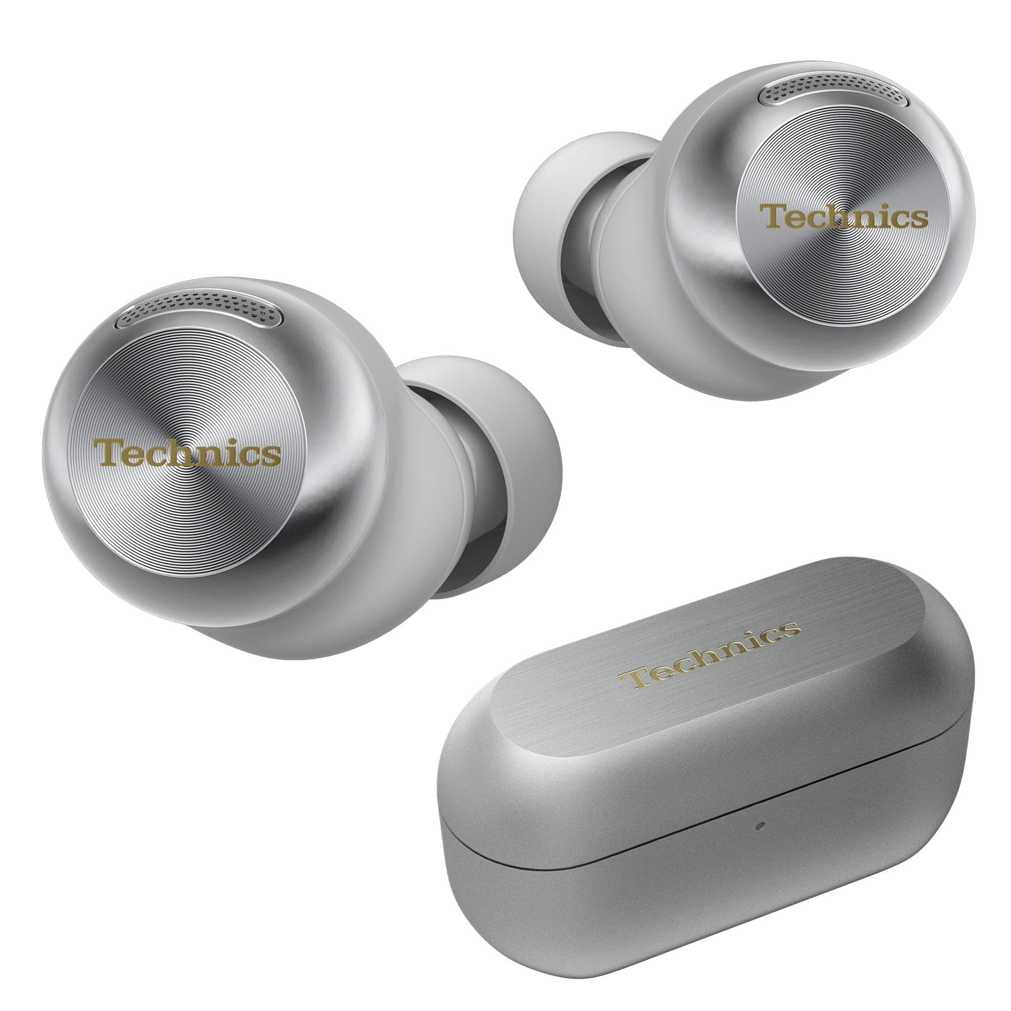 Reference Class Hi-Fi Wireless Earbuds, Dolby Atmos with Head Tracking, Adaptive Noise Cancelling, 3 Device Multipoint, 10-hr Battery, Wireless Charging, Improved Fit - EAH-AZ100-S (Silver)