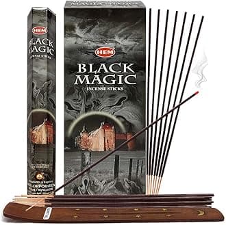 Black Magic Incense Sticks and Incense Stick Holder Bundle Insence Insense Hem Incense Sticks