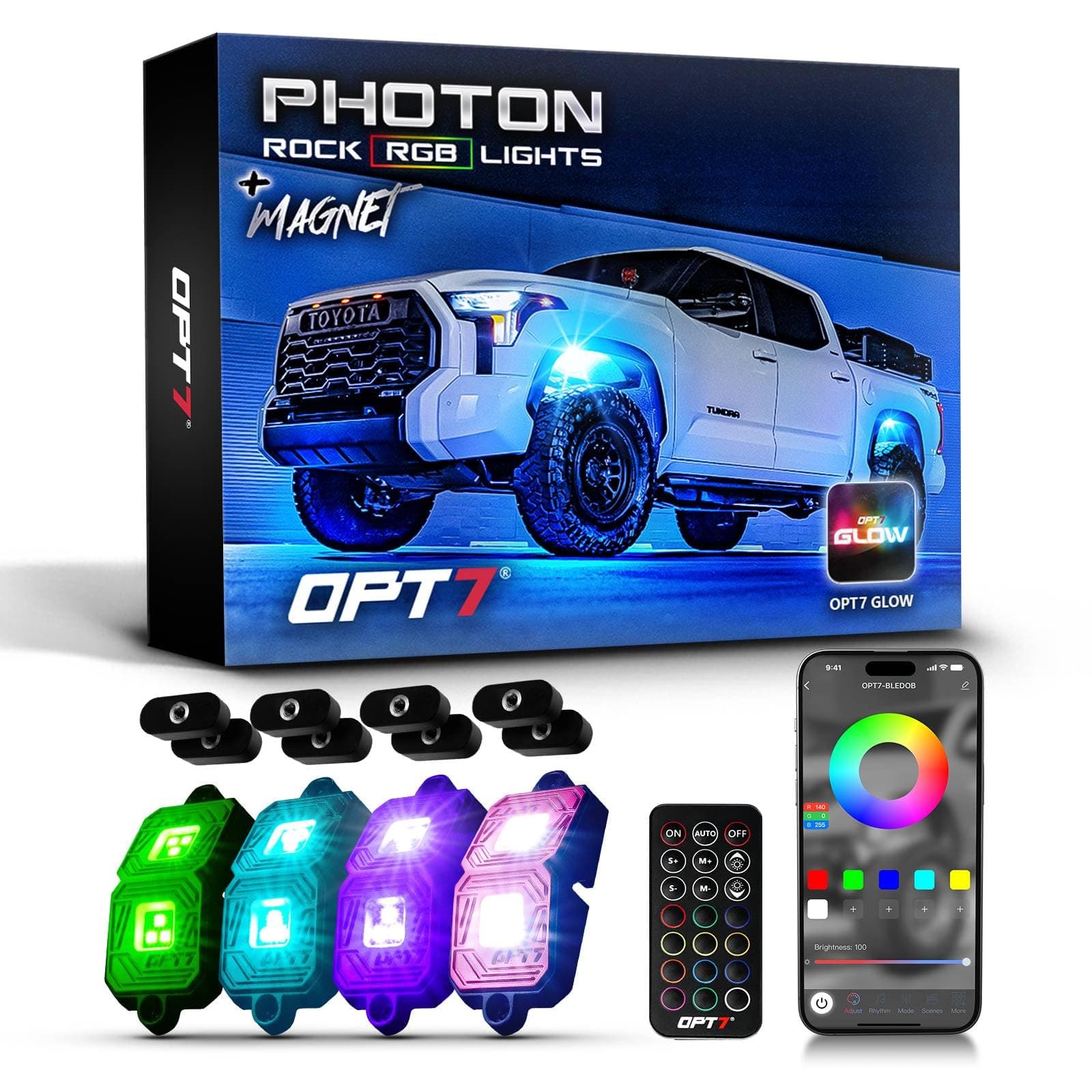 Photon RGB Rock Light w/ Magnet
