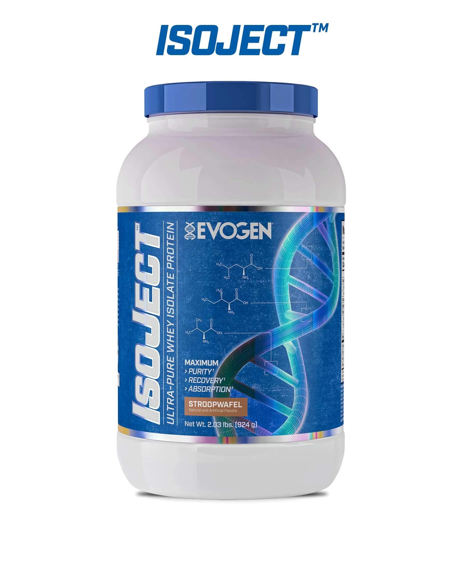 Evogen Isoject Stroopwafle | Premium Whey Isolate w/ Ignitor Enzymes | 28 Servings